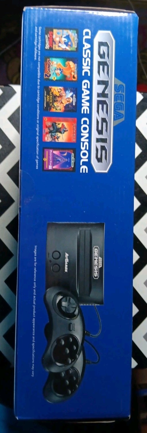 NEW SEALED SEGA Genesis Classic Black Game Console with 81 Preloaded Games Sonic