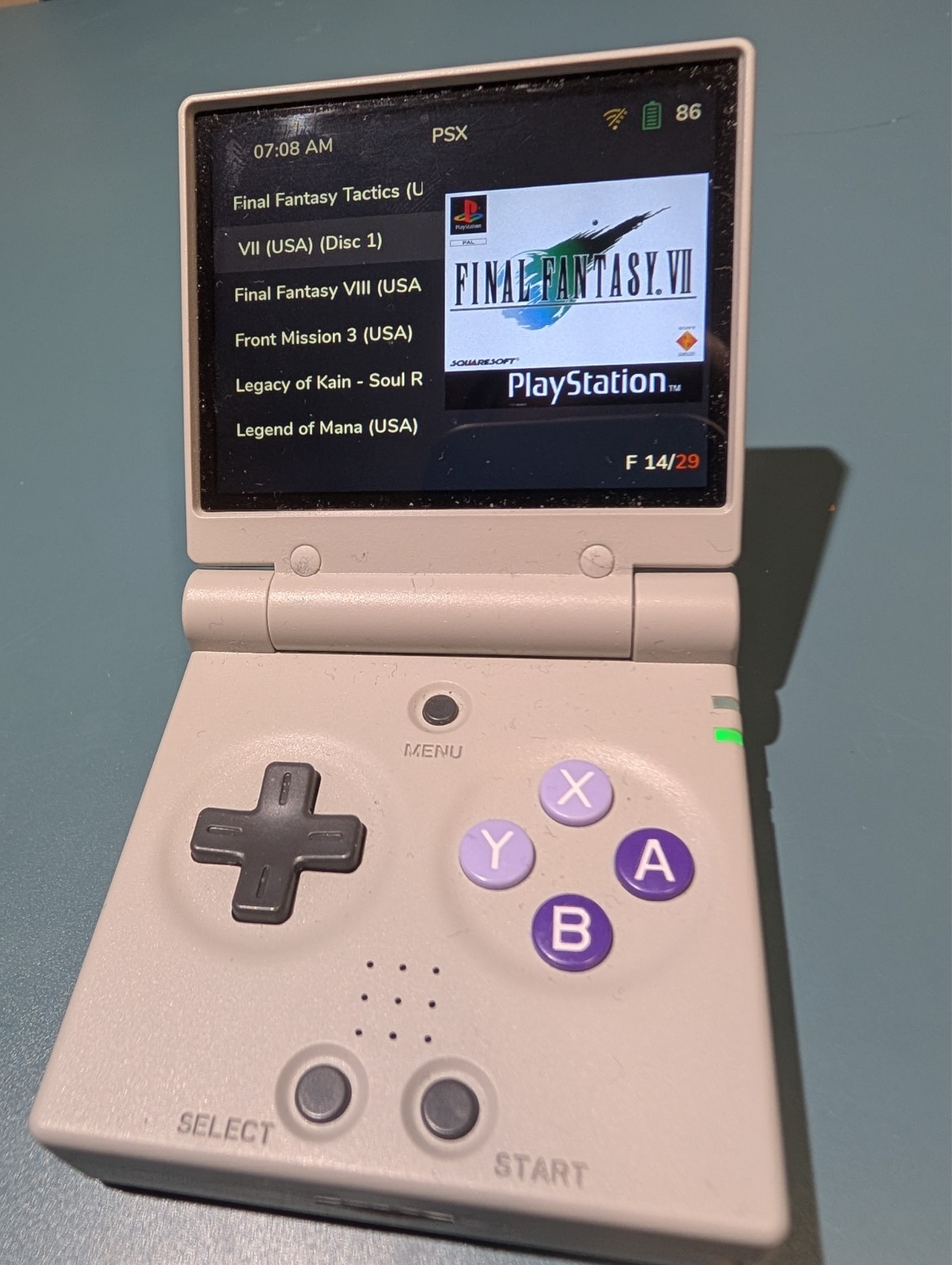 Miyoo Mini Flip Grey 32GB 2.8” IPS Retro Handheld Console WiFi Net Mint