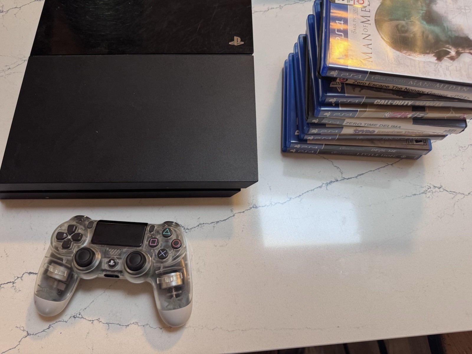 TESTED PlayStation 4 500GB Console Bundle With Games, Cables, And Controller