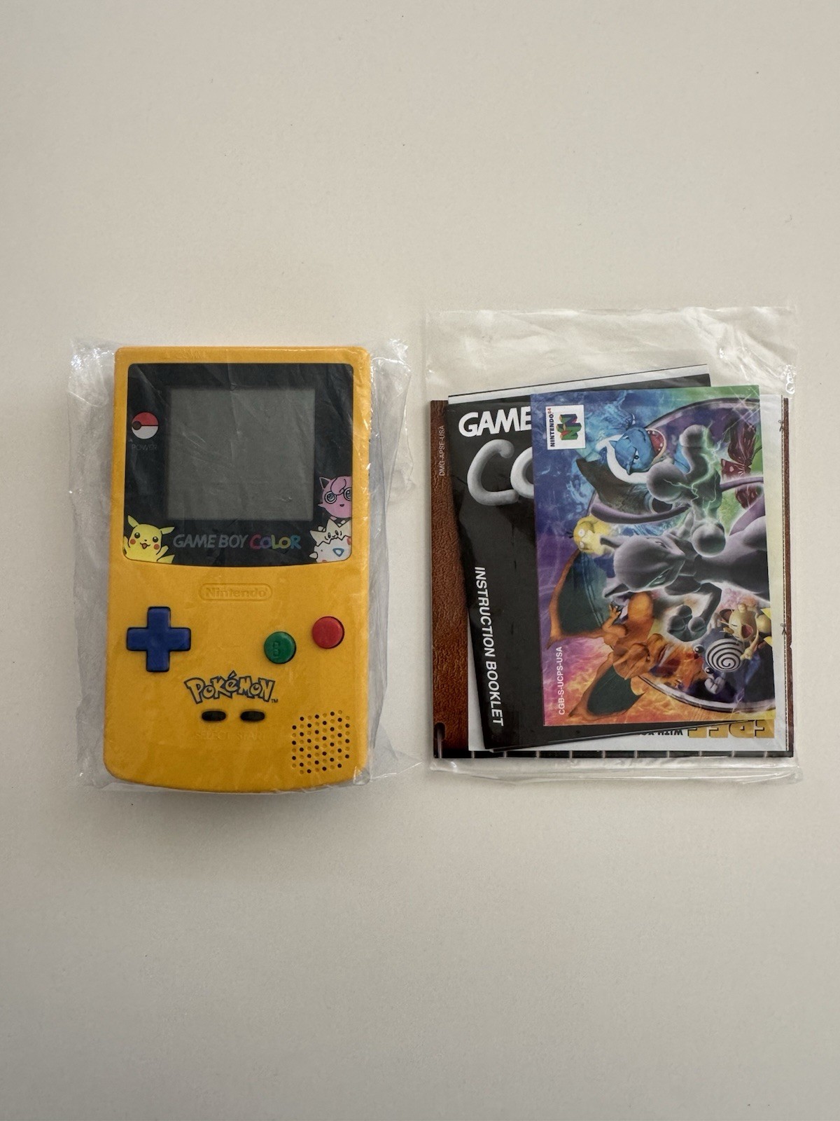 Nintendo Game Boy Color Pokémon Yellow Game Pikachu Edition Console CIB