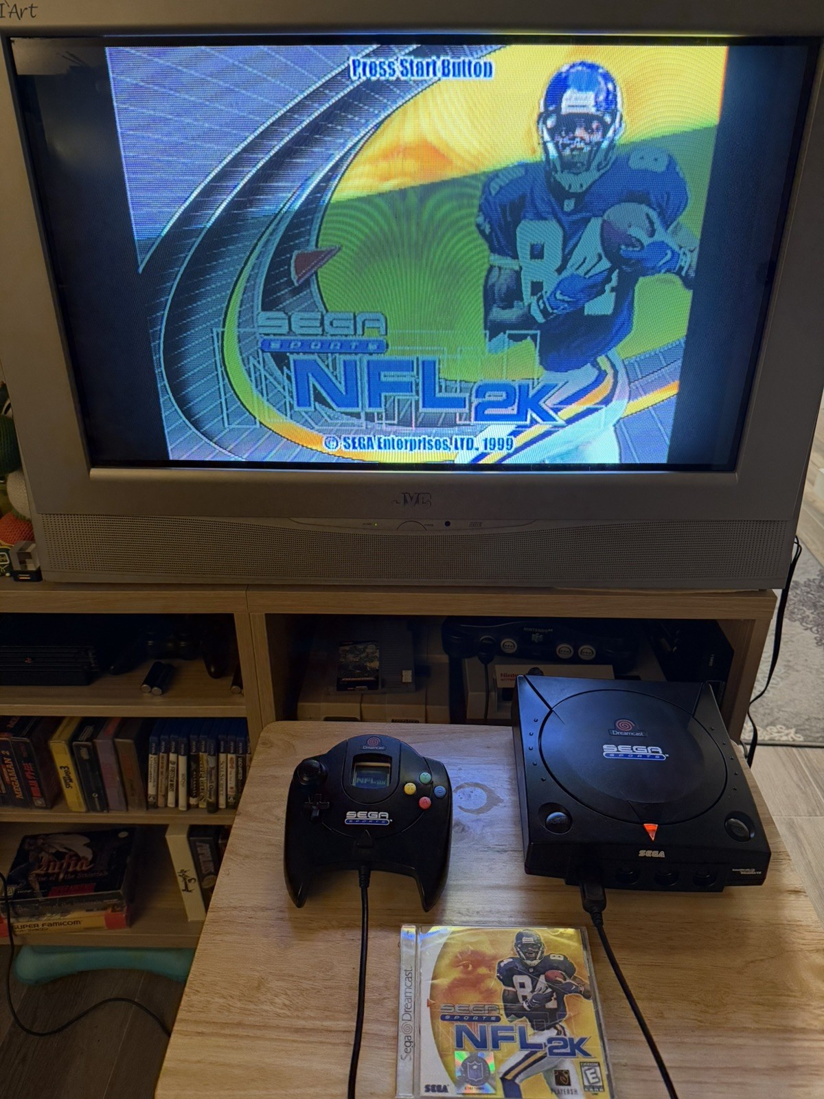 SEGA Dreamcast SPORTS Edition Black With Controller OEM Nice Cond New Capacitors