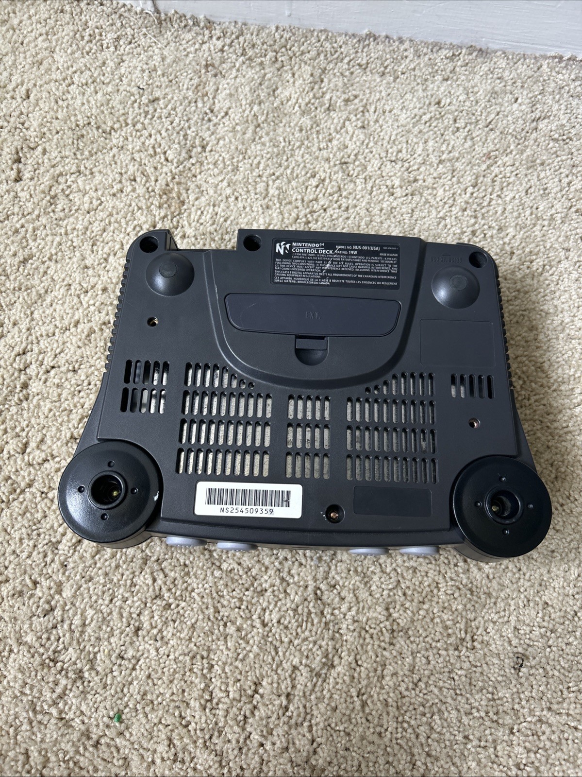 Nintendo 64 Console Only No Cables Or Controllers, TESTED WORKING GOOD CONDITION