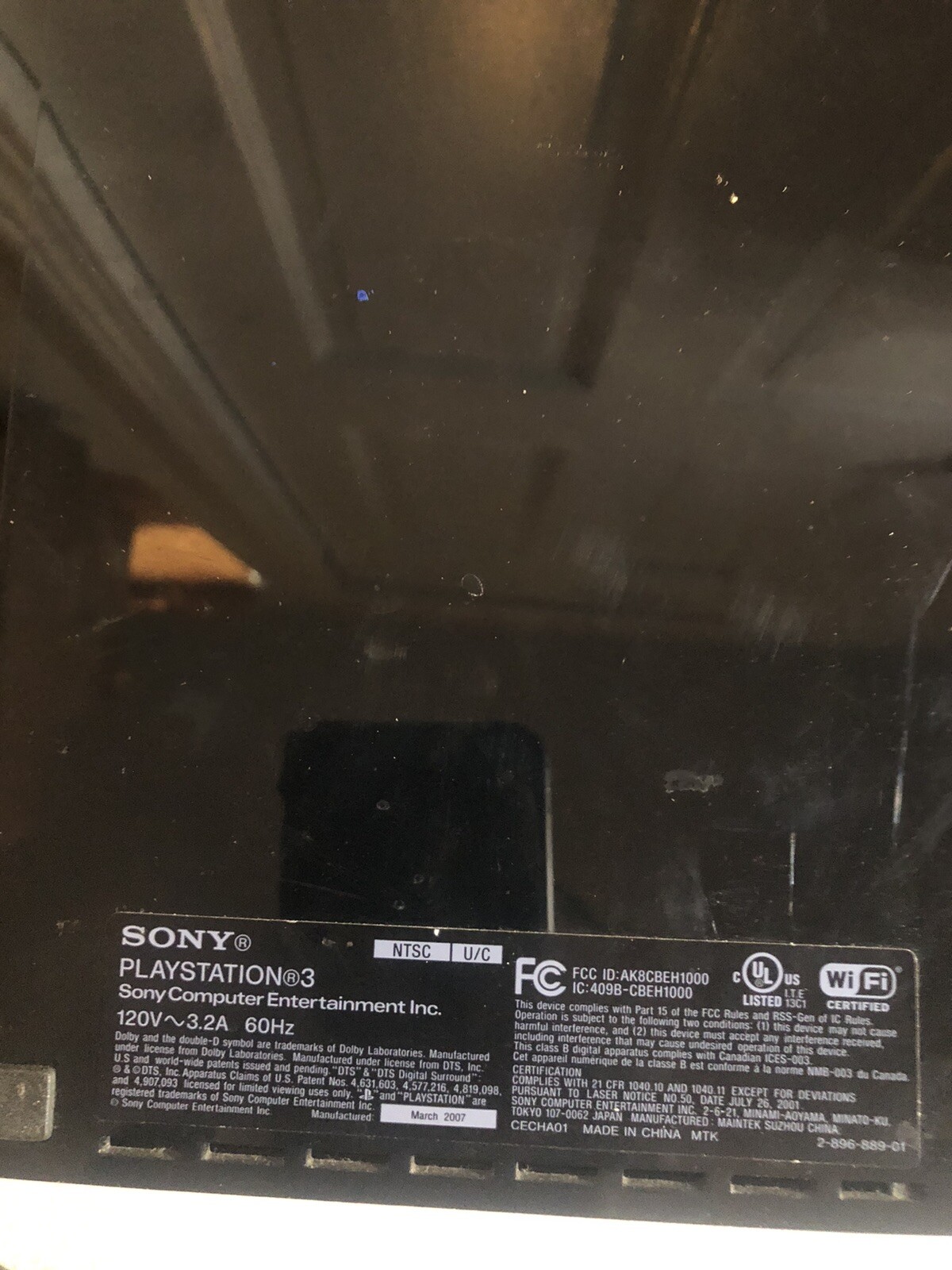 Sony Playstation 3 Backwards Compatible CECHE01 Parts Or Repair & OME Sony Av