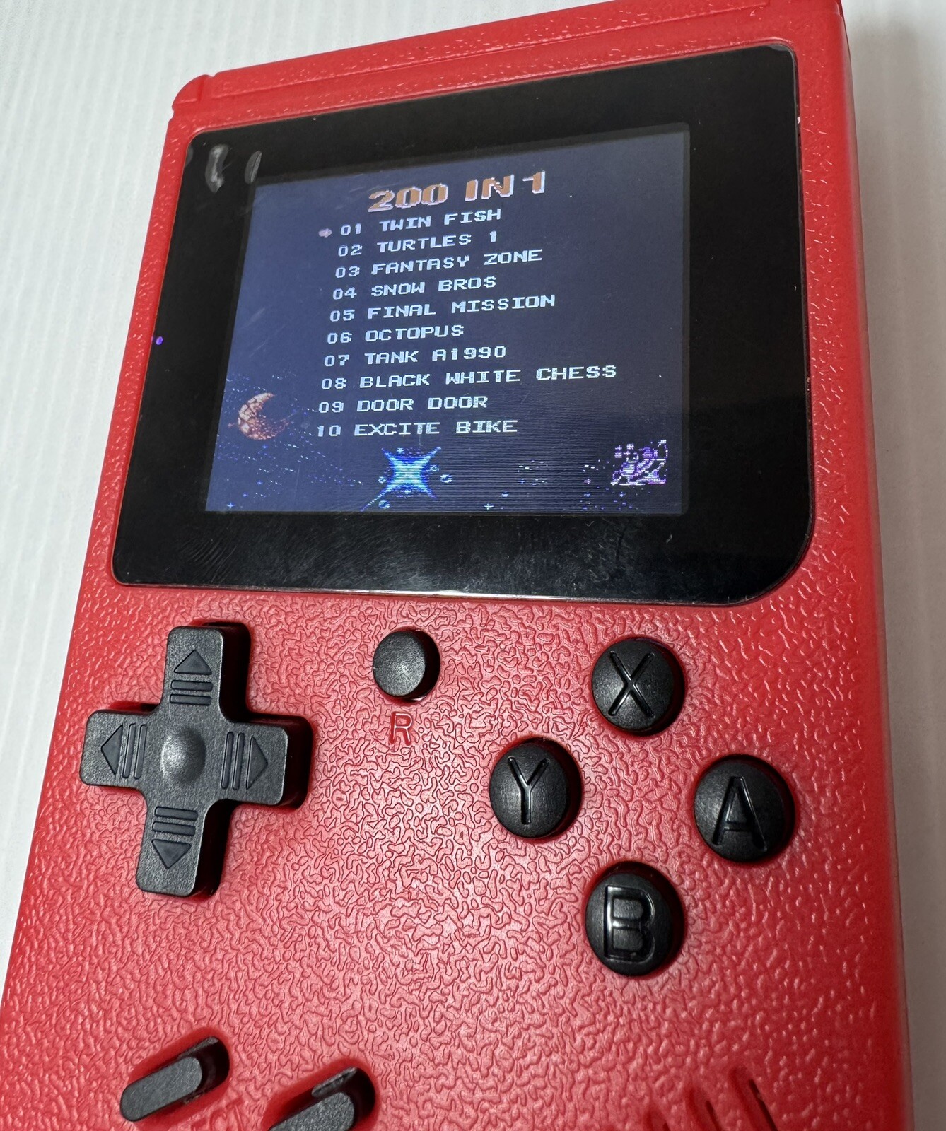 Merkury Innovations Arcade Fun Portable Game Console 200 Games Red w/ Charger