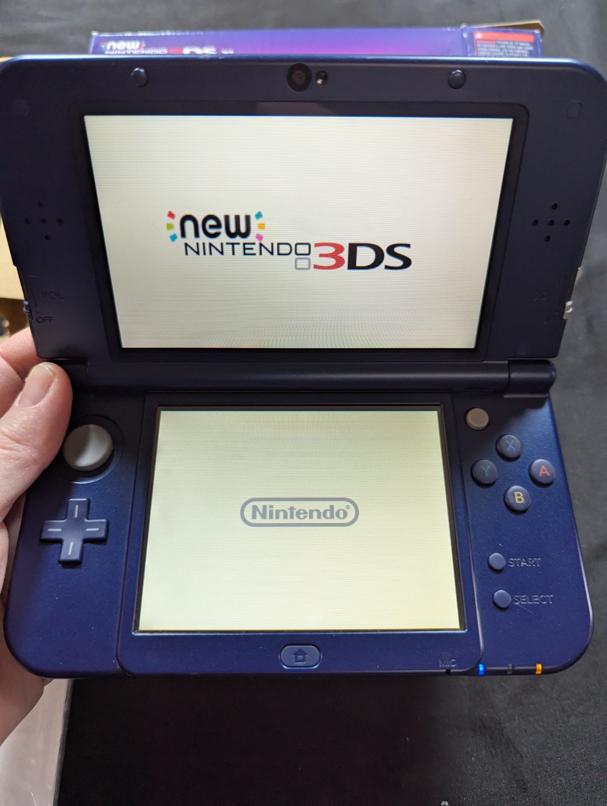 New Nintendo 3DS XL Galaxy Handheld Console CIB Matching Serials US