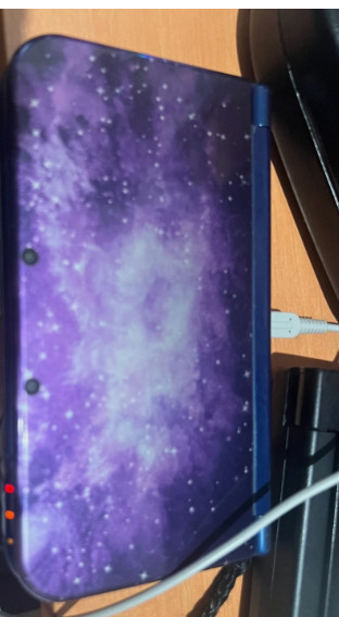Nintendo 3DS XL Galaxy Edition Handheld System – Charger Included