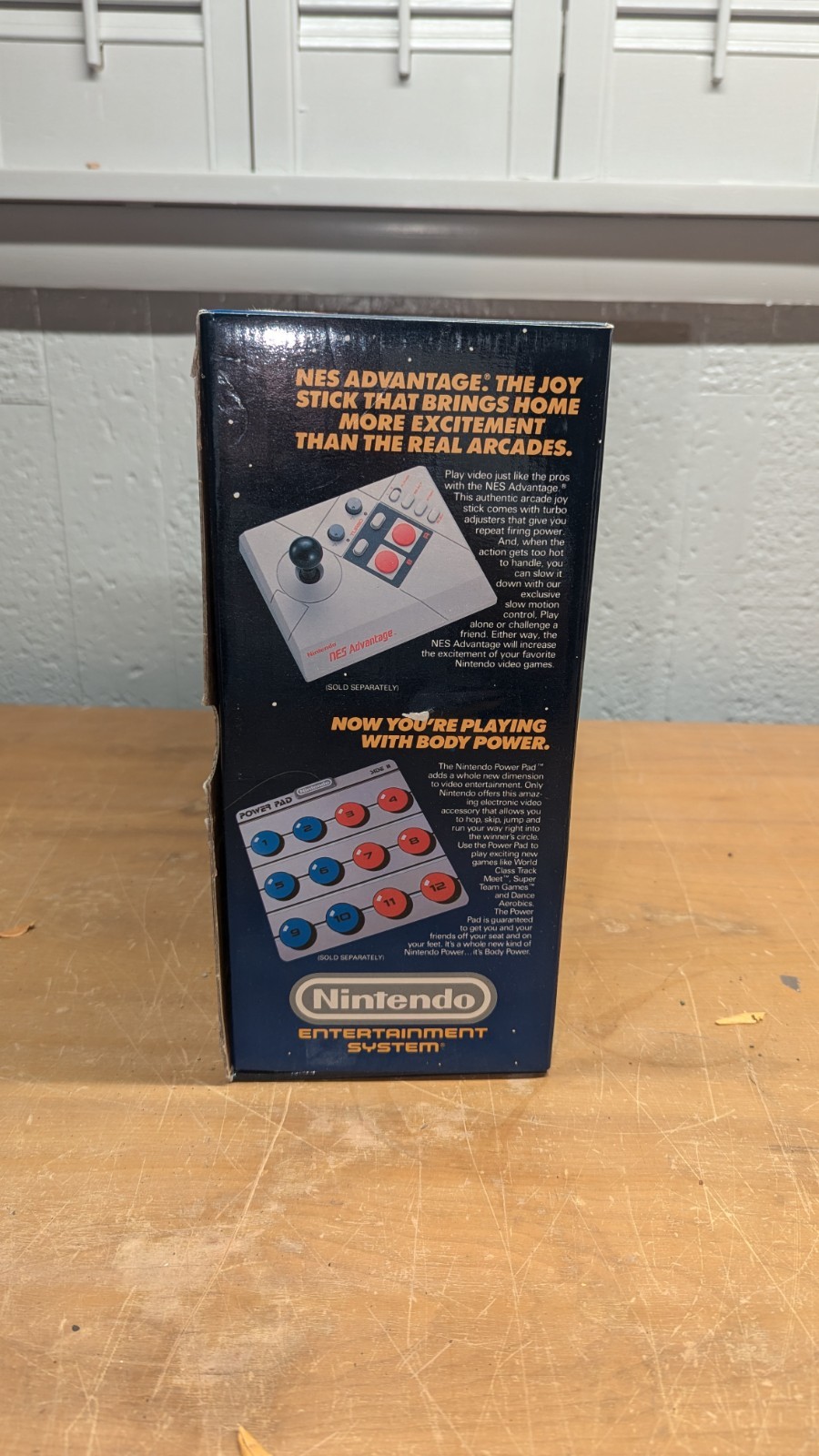 CLEAN CRISPY BOX ONLY 1987 Nintendo NES Control Deck System Console See Photos
