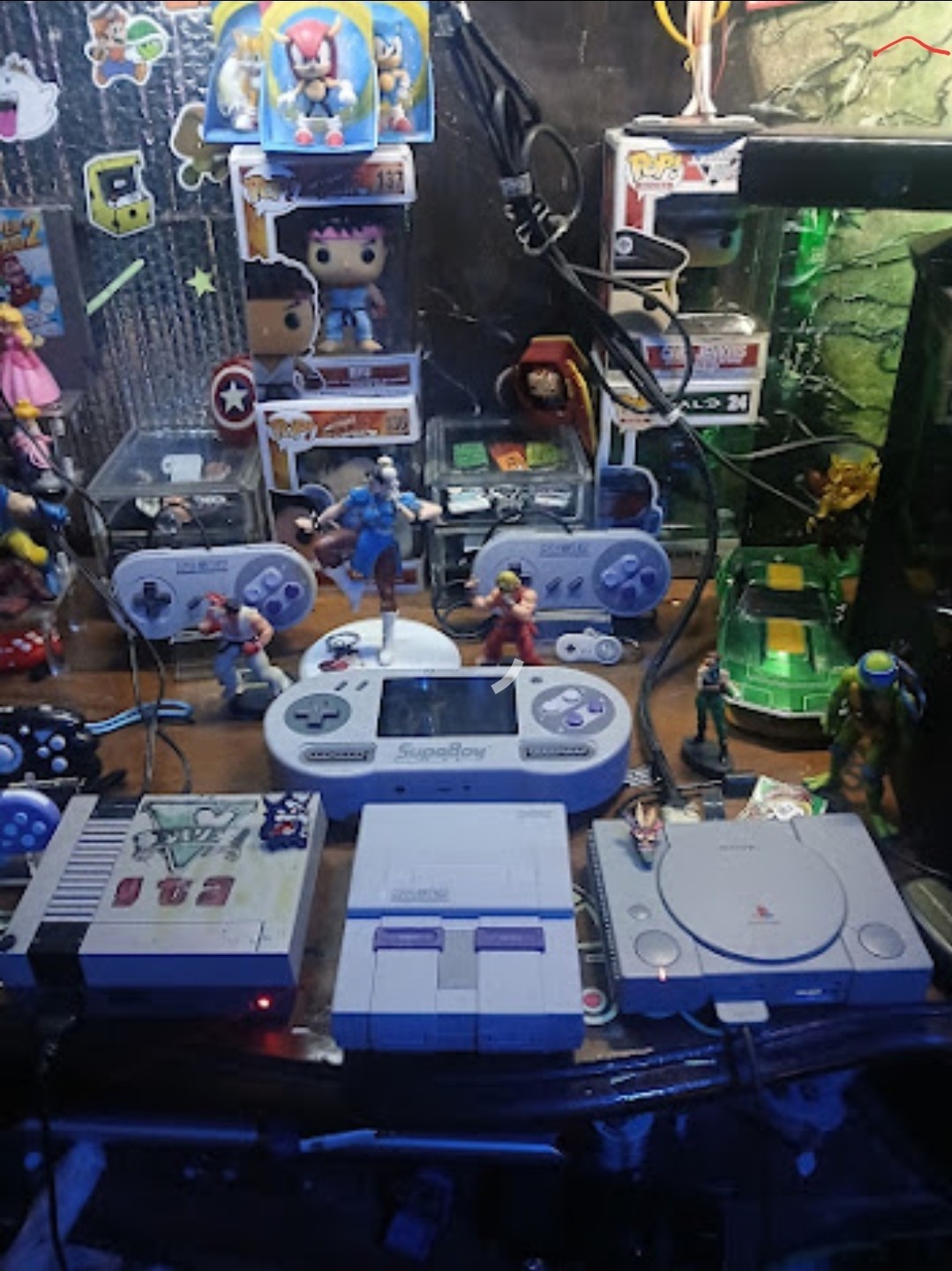 Nintendo SNES SupaBoy Hyperkin in Gray NOT TESTED NO Battery W Madden SNES