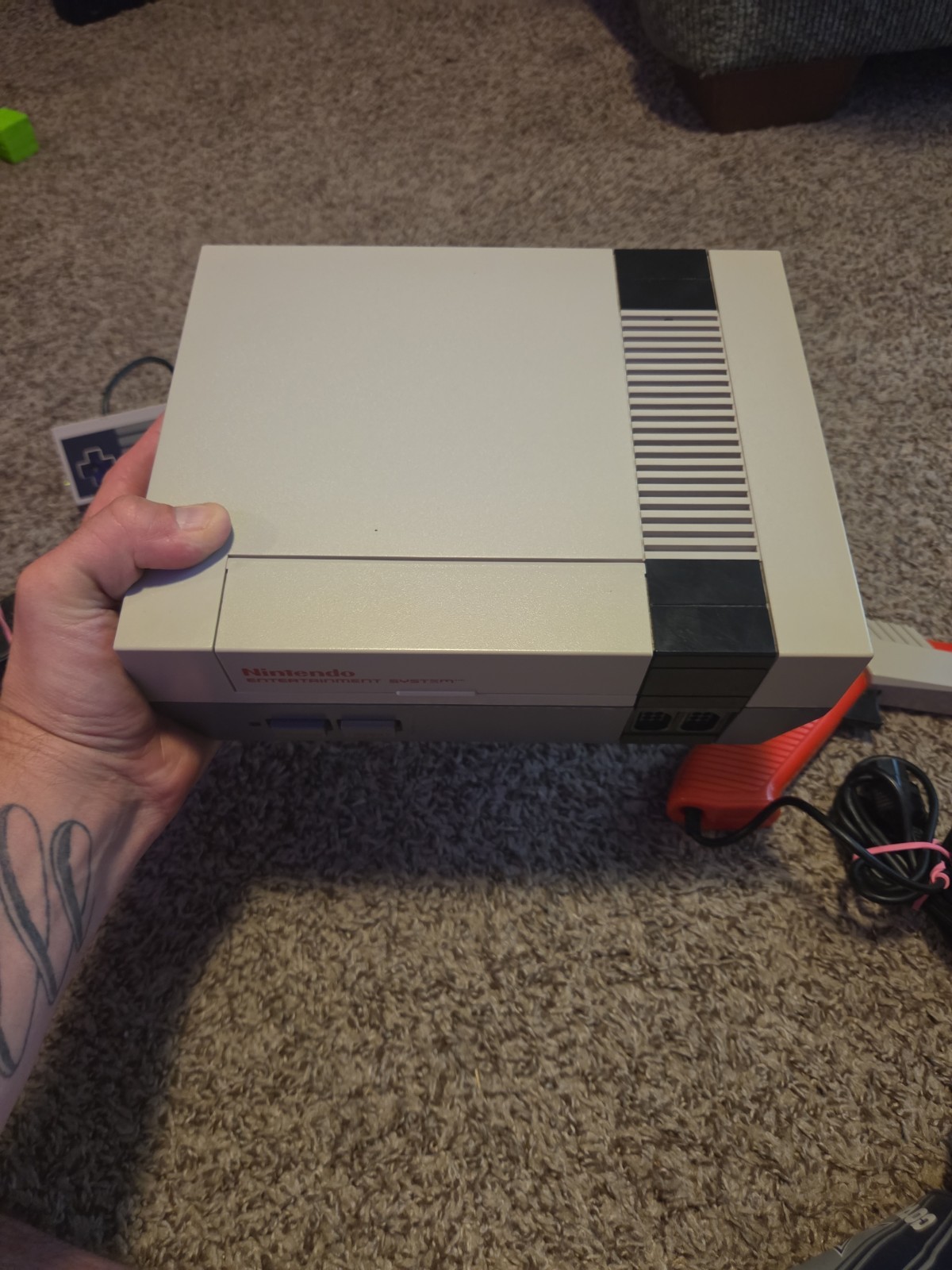 VTG 1985 Nintendo NES Console Bundle W/ Super Mario Bros Duck Hunt & Zapper