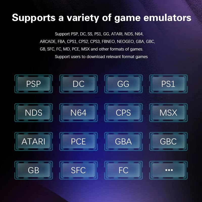 Linux 5.5»IPS Screen 64 Bit H55 Portable Classic Handheld Game Console for Psp