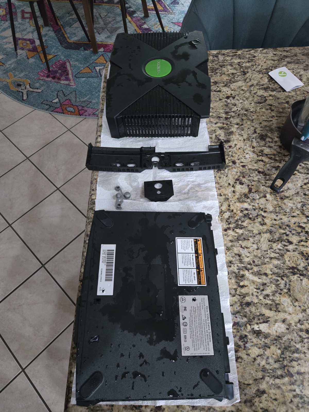 Microsoft Xbox OMG console Completely Cleaned with 1 Game and 1 Controller.