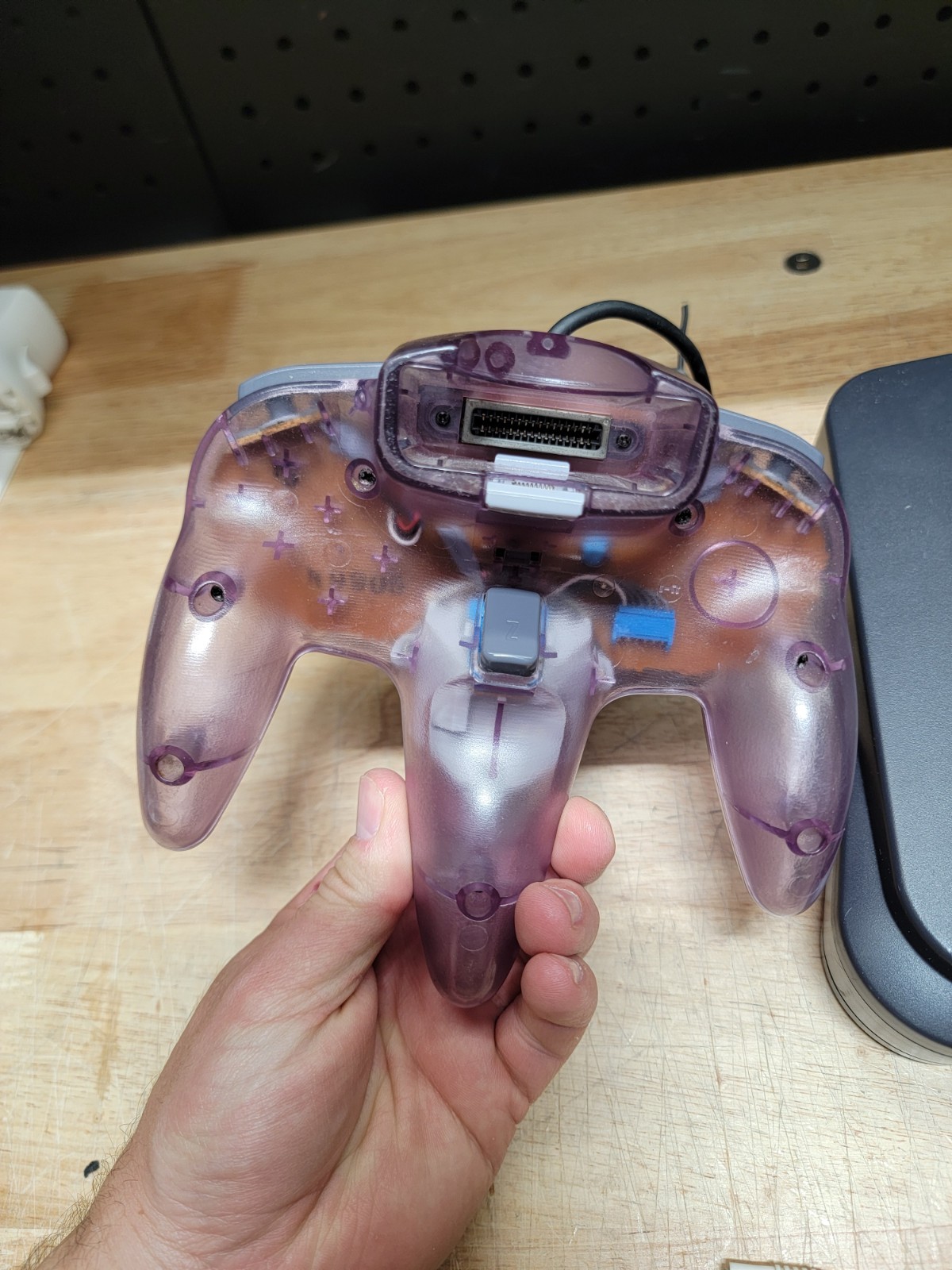 Nintendo 64, N64 System Console Bundle W/ Purple Controller ALL OEM PARTS *READ*