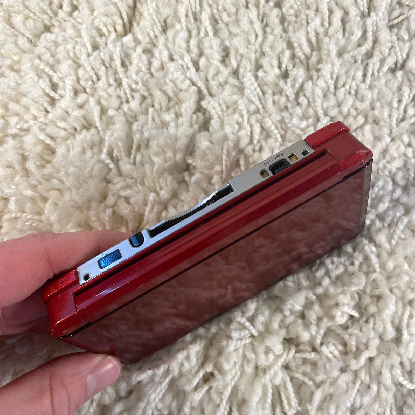 Nintendo 3DS Flame Red Handheld Console System CTR-001 Tested