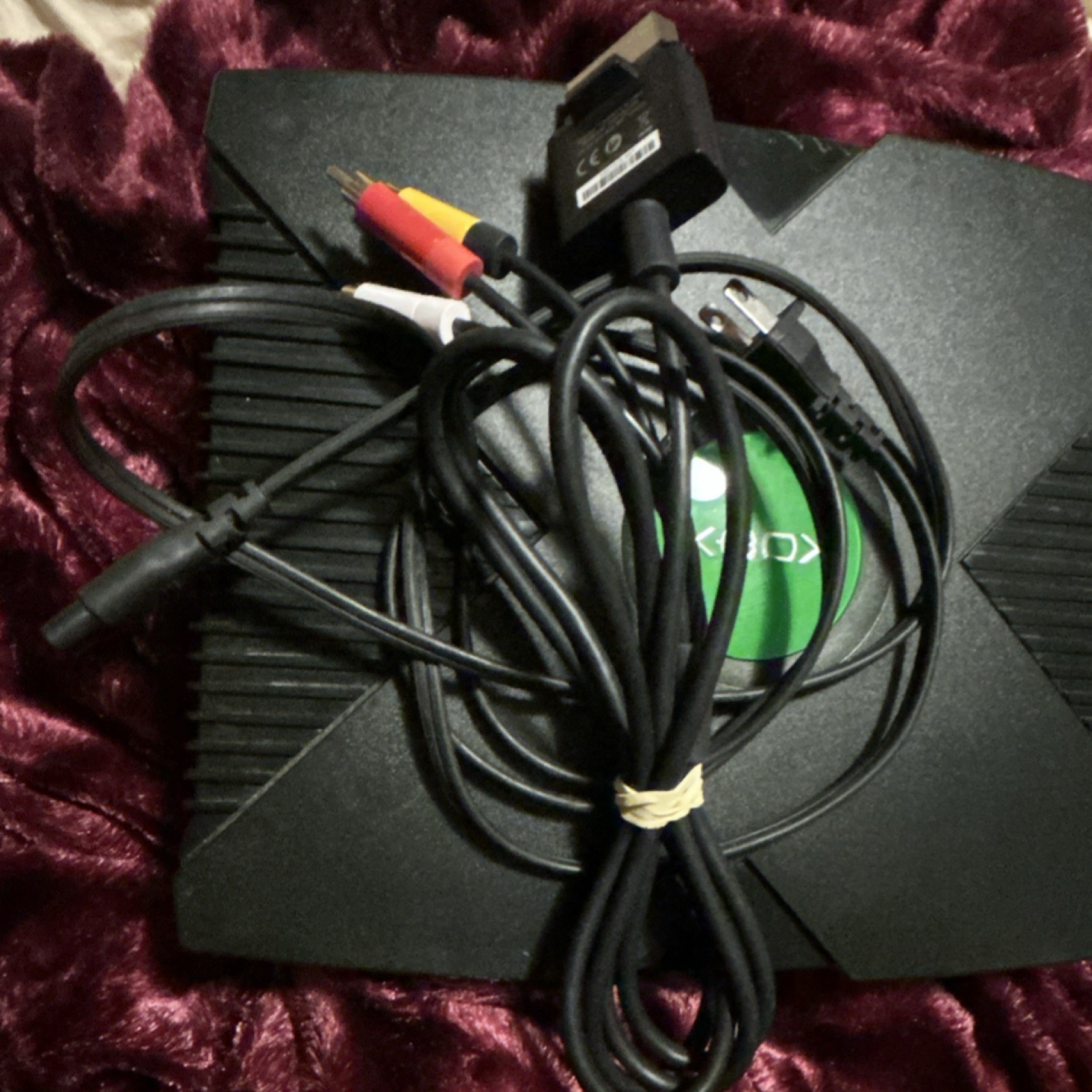 Microsoft Xbox Original Black Console Component RCA Ethernet