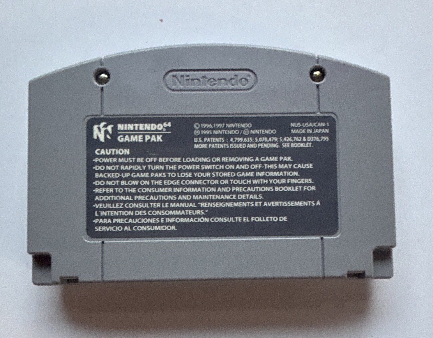 *TESTED* Nintendo 64 N64 Gray Console w/OEM Cables, Controller, & NFL QB Club 99
