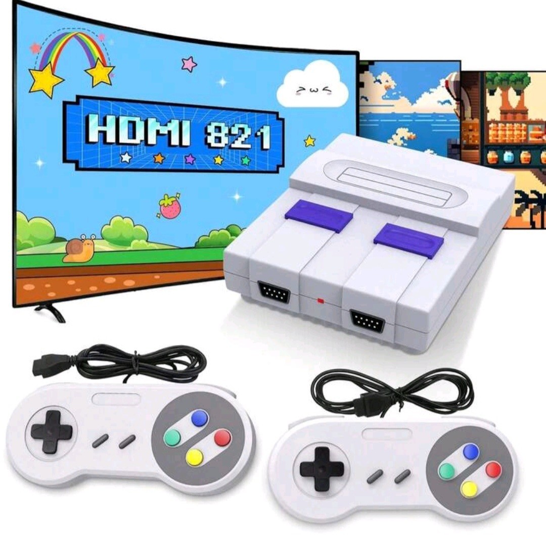 Super Mini SNES SN-02 retro NES hdmi TV game console w/ 821 classic games NEW