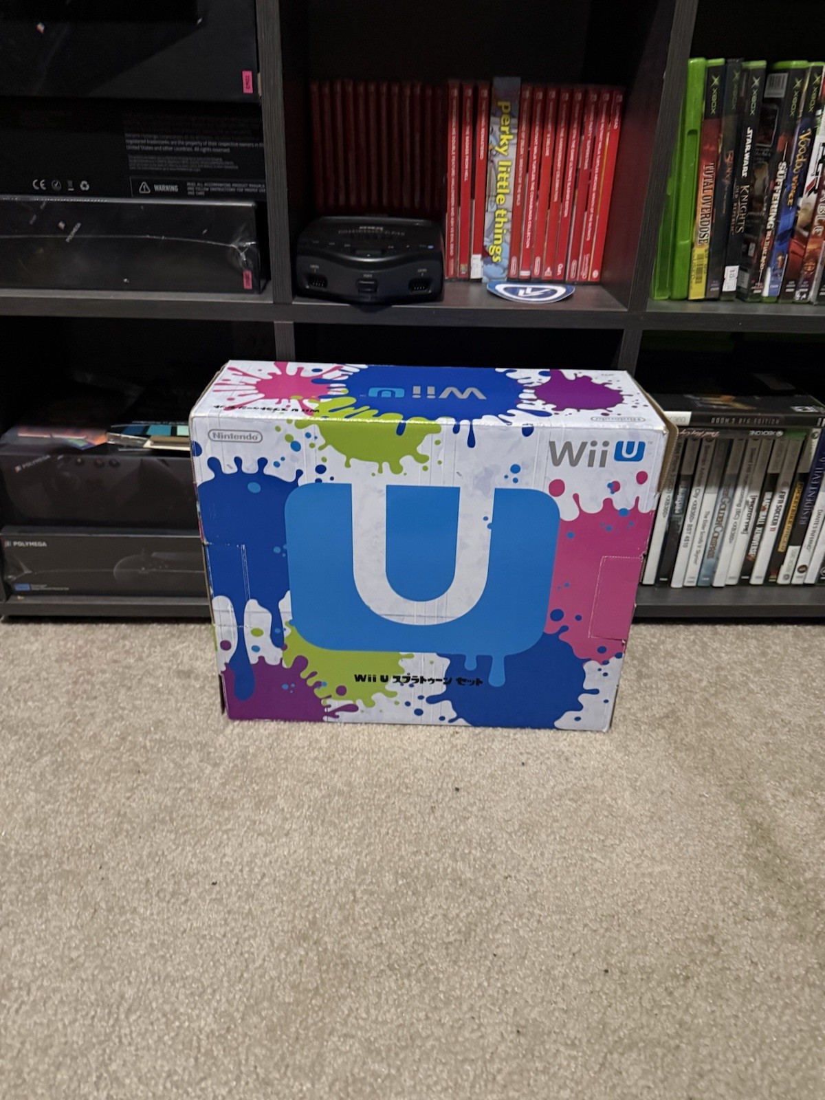 Nintendo Wii U 32GB Splatoon Set Console Boxed CIB White NTSC-J Japan Tested