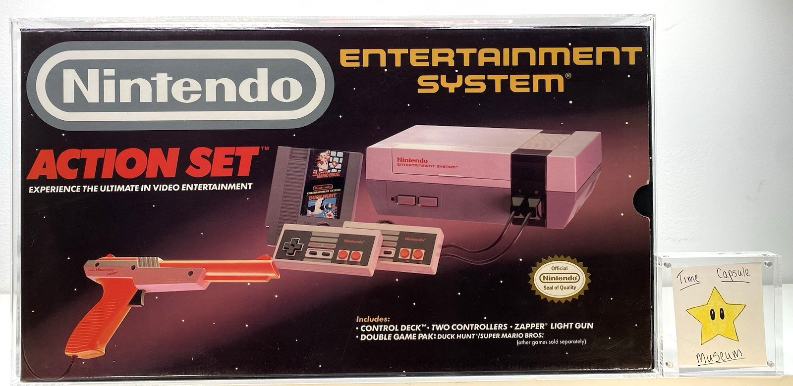 NES Nintendo Action Set Red Zapper System Console New Sealed CAS 85+ TOP POP