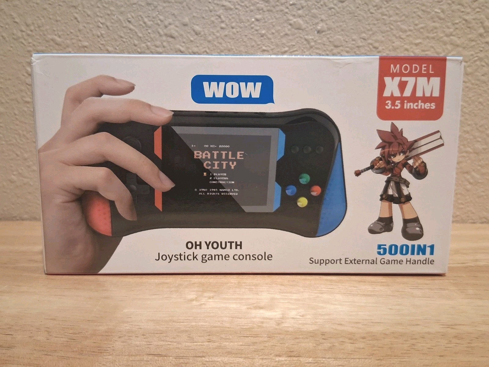 X7M Handheld Joystick Game Console, 500 In 1, Travel Video Game, Minigame, Gamer