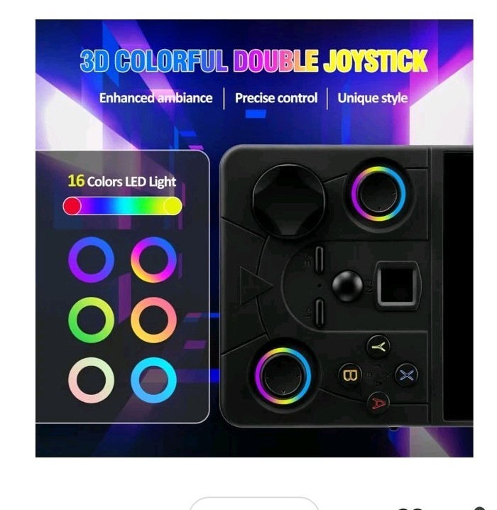 DC40V Retro Handheld Console 4″ IPS Linux 64GB 20000 Games WiFi Open Source