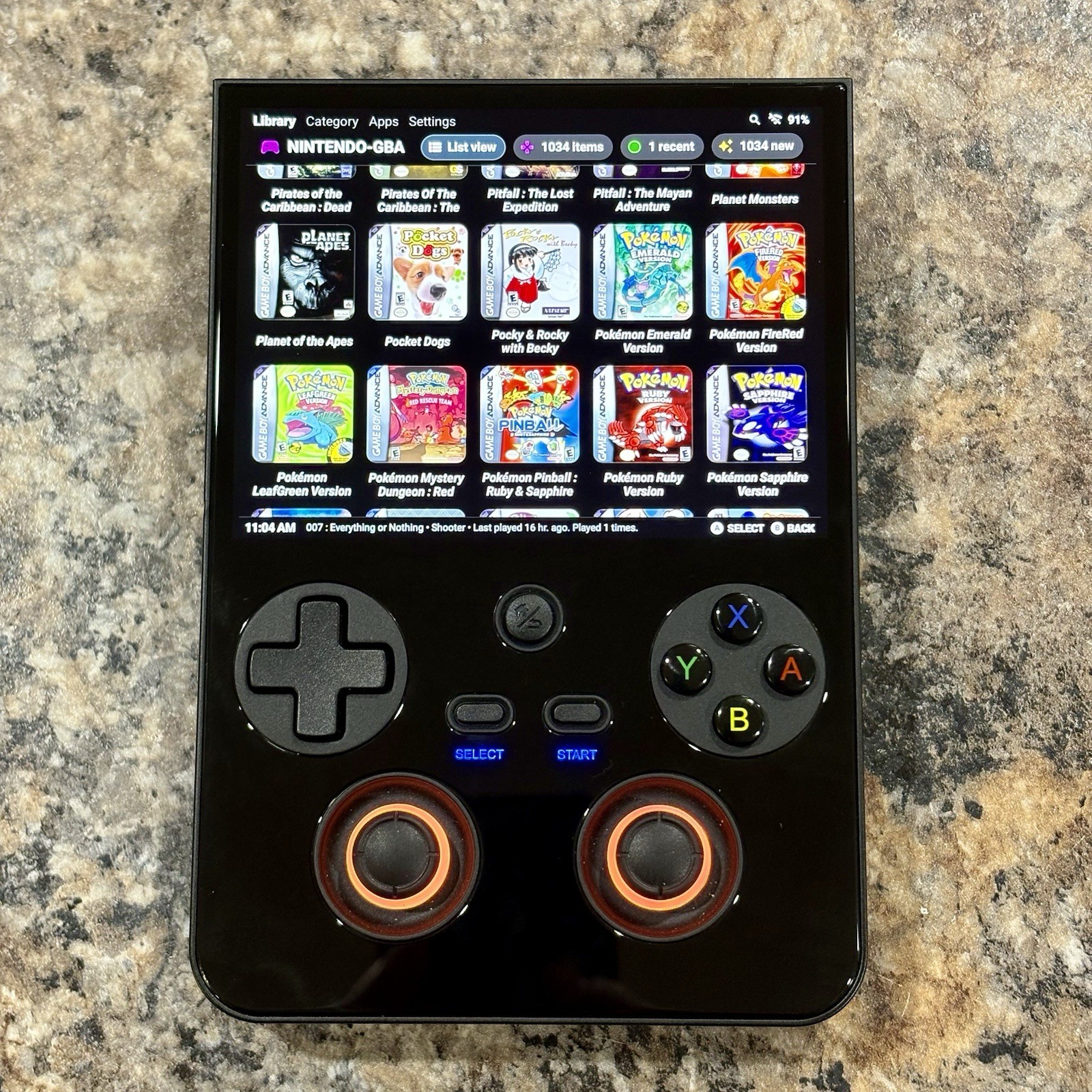 Anbernic RG477V, Custom Retro Handheld, 128GB + 256GB Card, Loaded Ready To Play