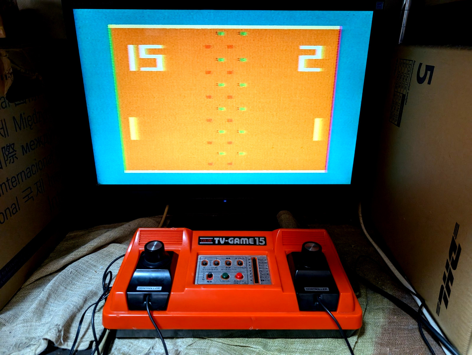 Nintendo Color TV game TV-GAME15 CTG-15V console Japan Box Manual