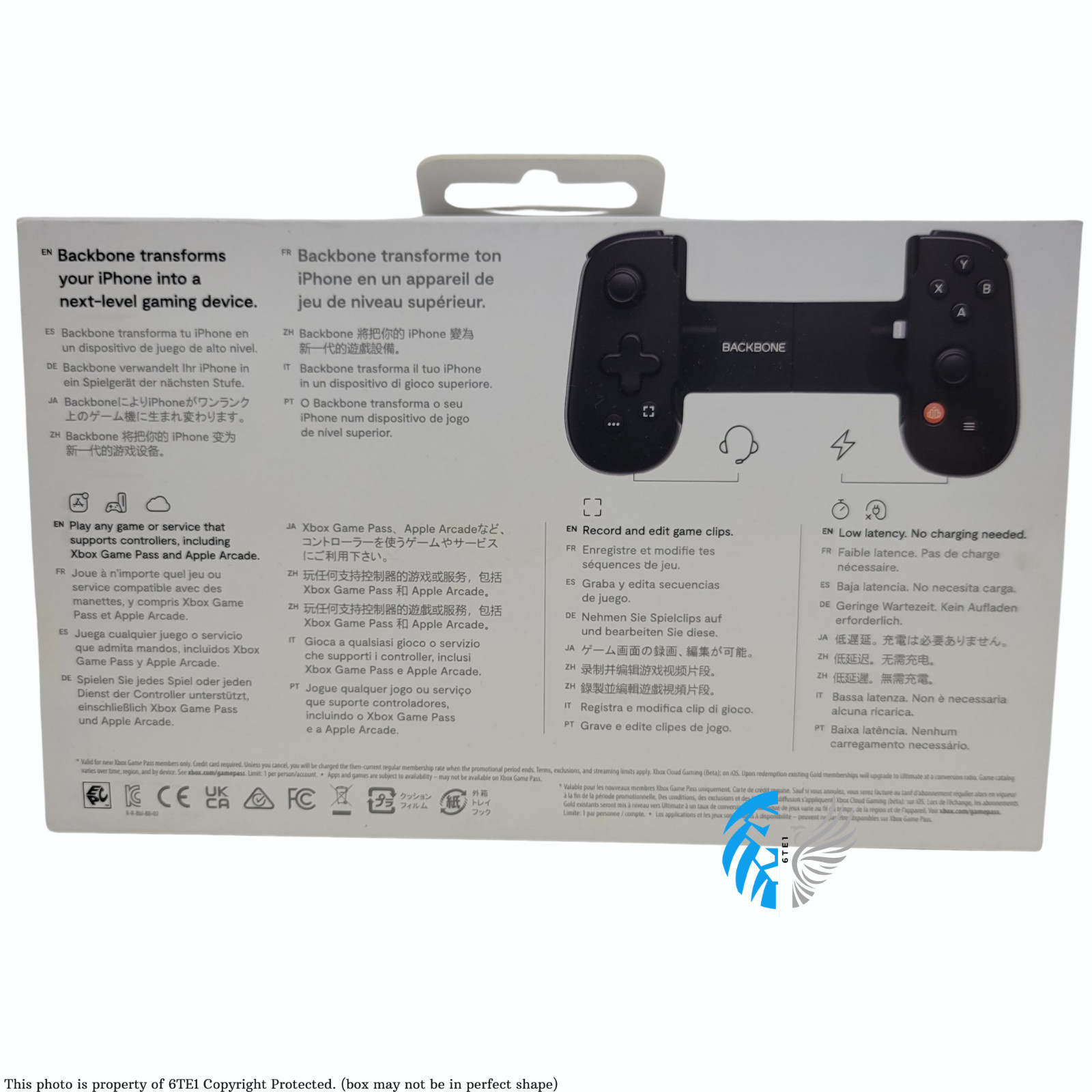 Backbone One Mobile Gaming Controller for iPhone – Black (BB-02)™