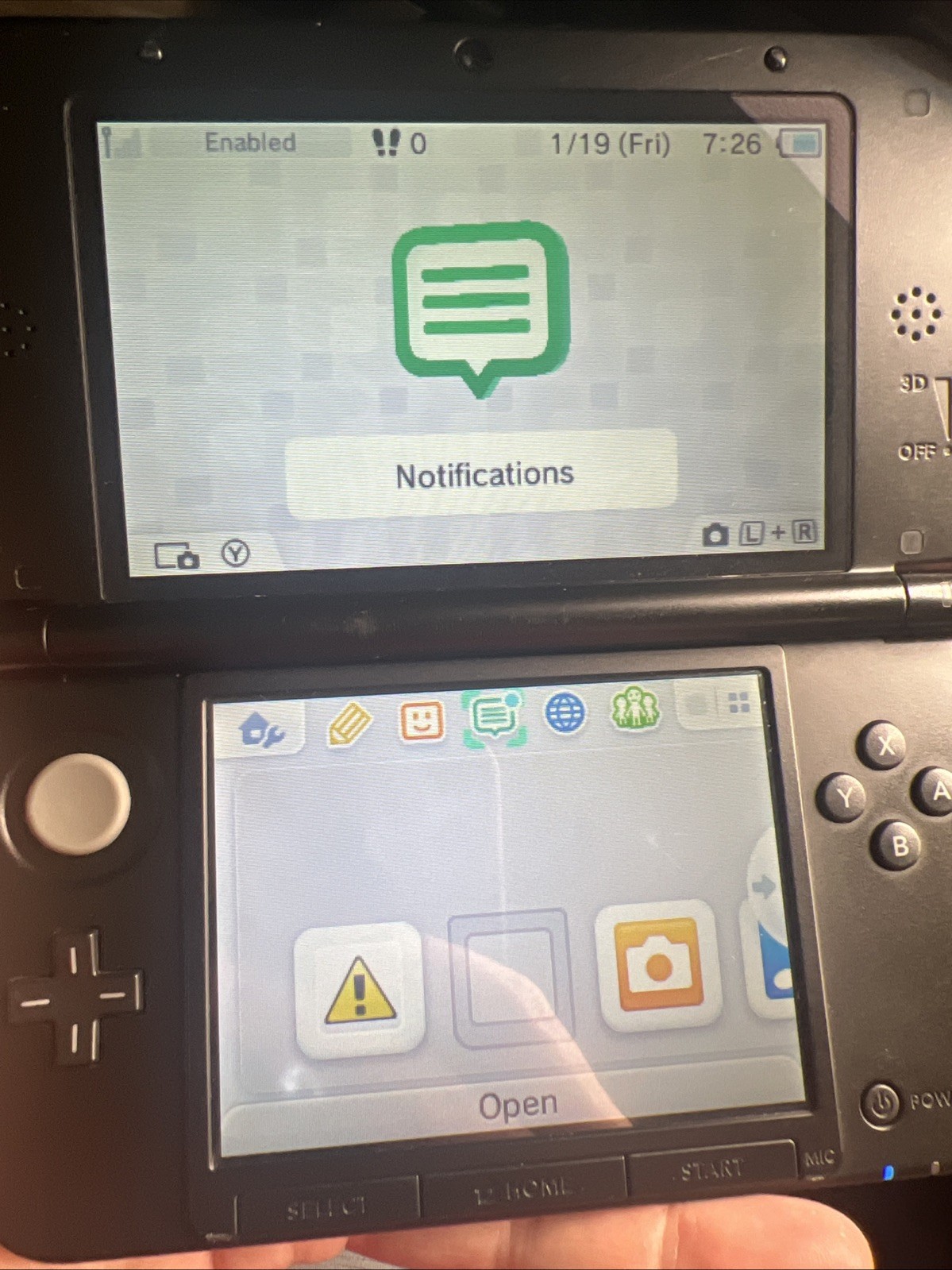 Nintendo 3DS XL Black and Red with Charger Tested Working SEE DESCRIPTION