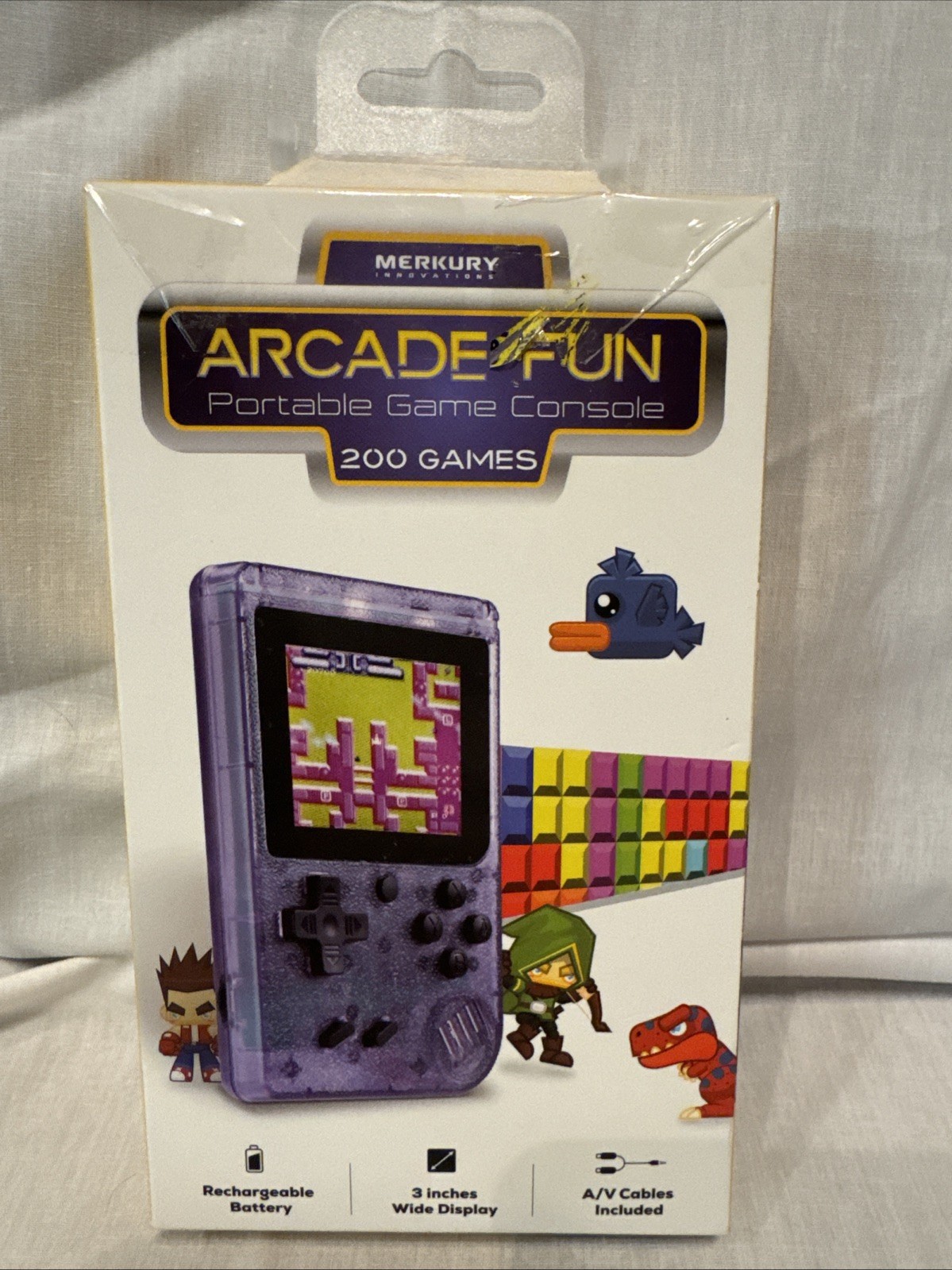 Merkury Innovations Arcade Fun Portable Game Console 200 Games