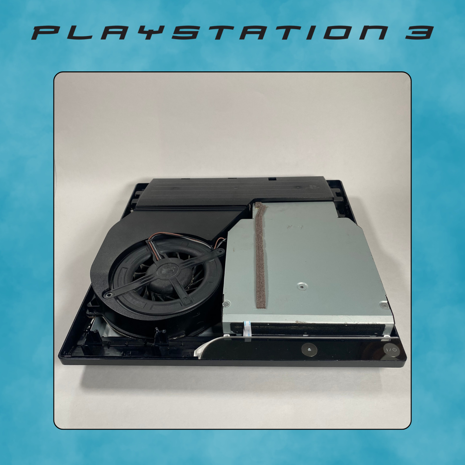 SONY PS3 CECH-2001A FOR PARTS Cleaned and Diagnosed + 2 FOR PARTS Controllers