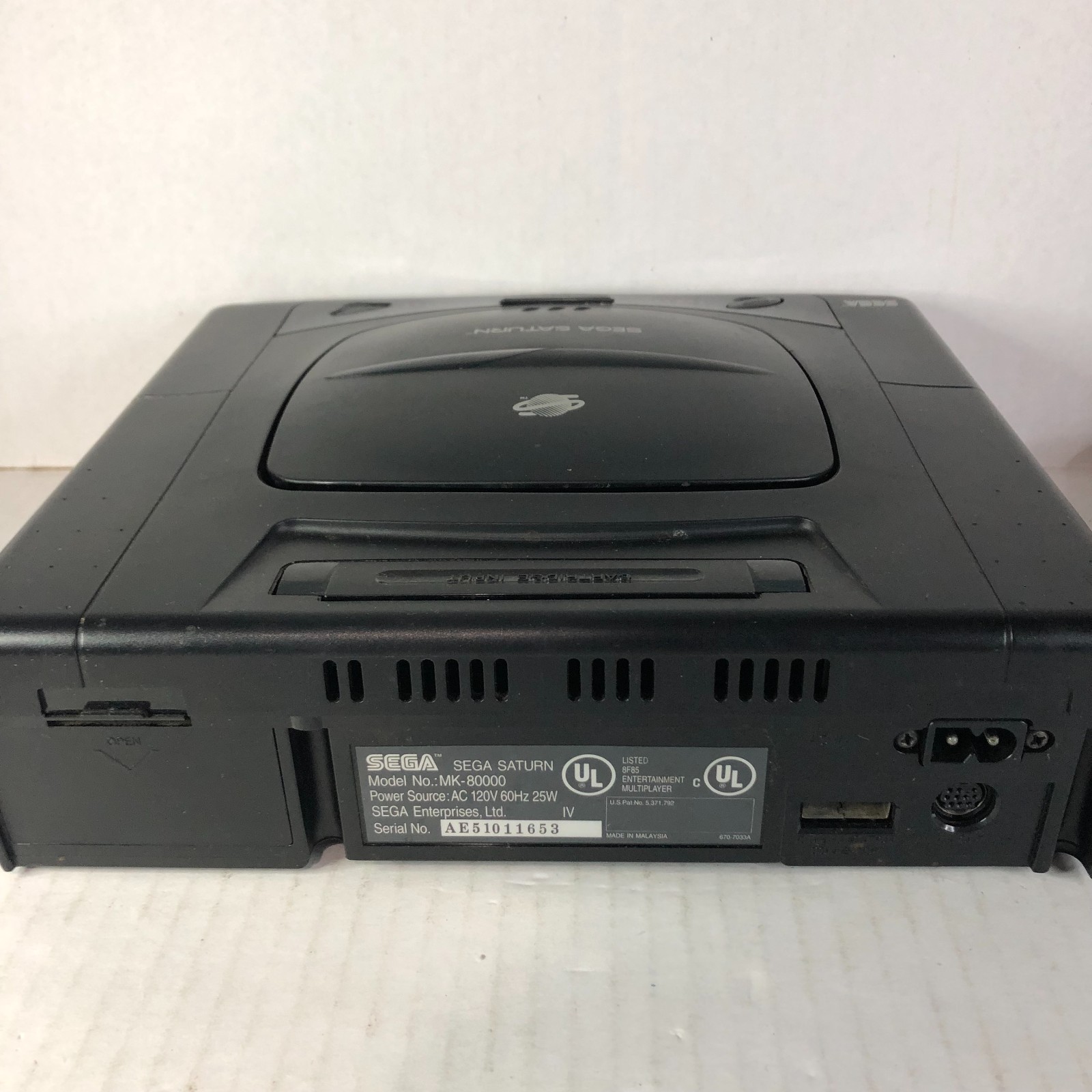 Sega Saturn MK-80000 Console, Control, Game FOR PARTS OR REPAIR Reads Some Disc
