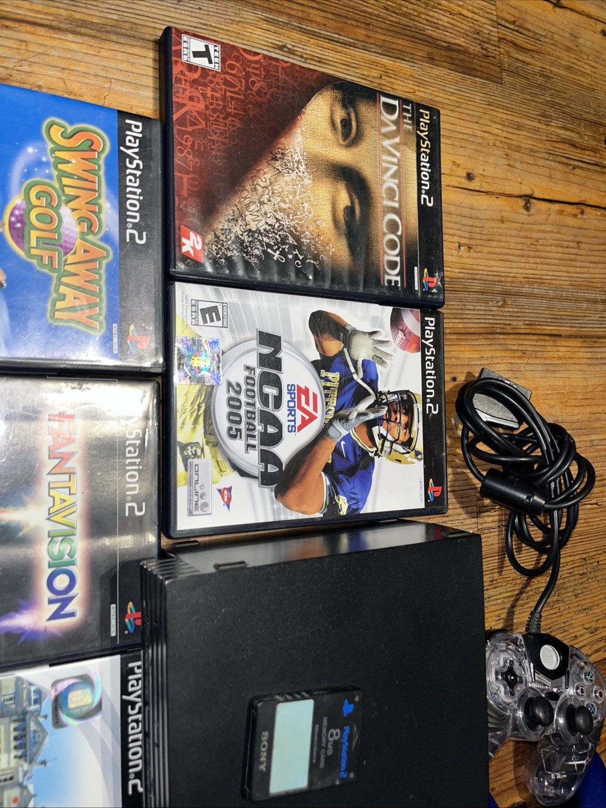 Sony PlayStation 2 PS2 Fat SCPH-35001 Console Bundle 22 Games Tested & Working