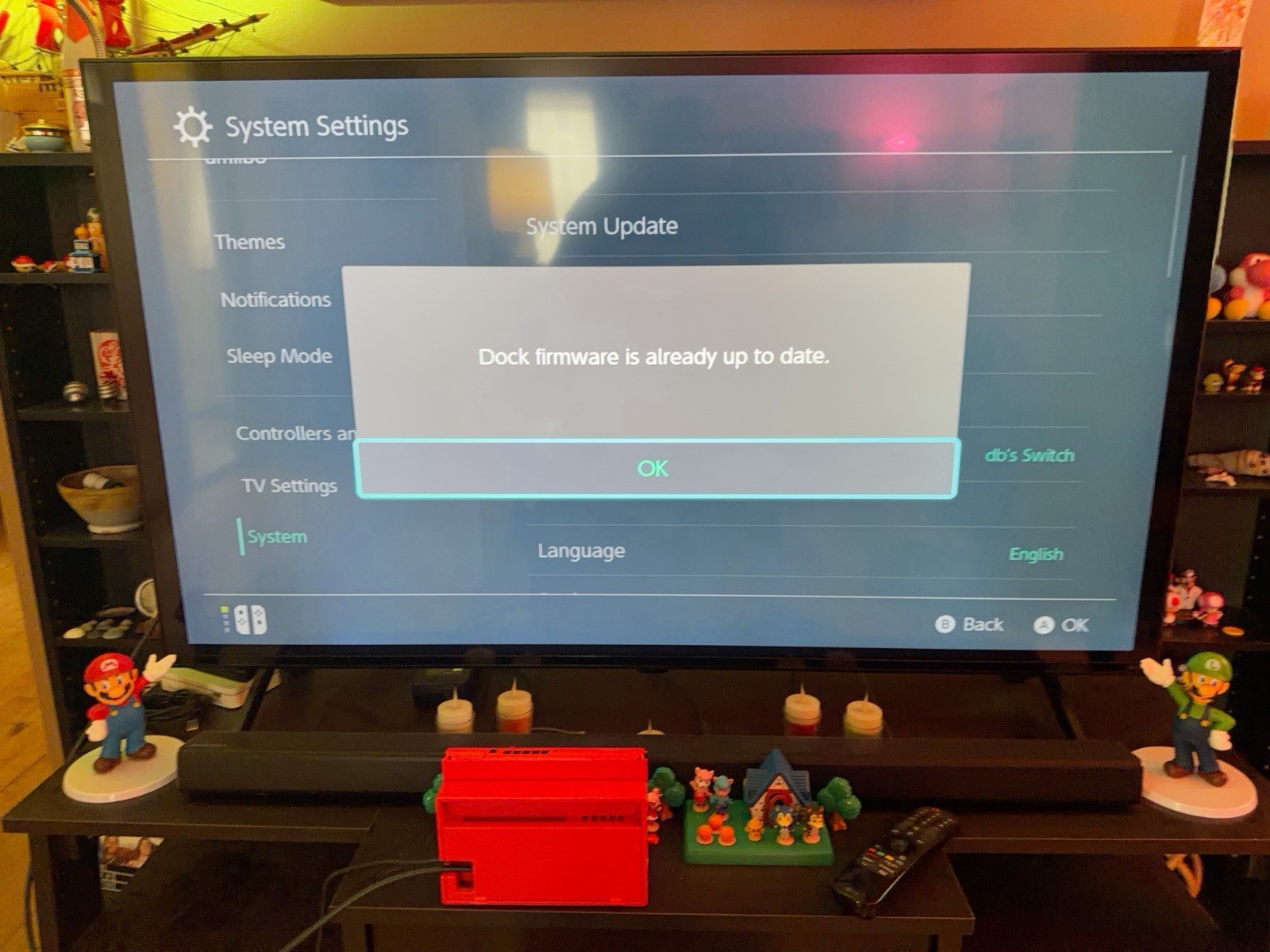 Nintendo Switch Mario Red & Blue Limited Edition Console 128 GB Mushroom SD Card