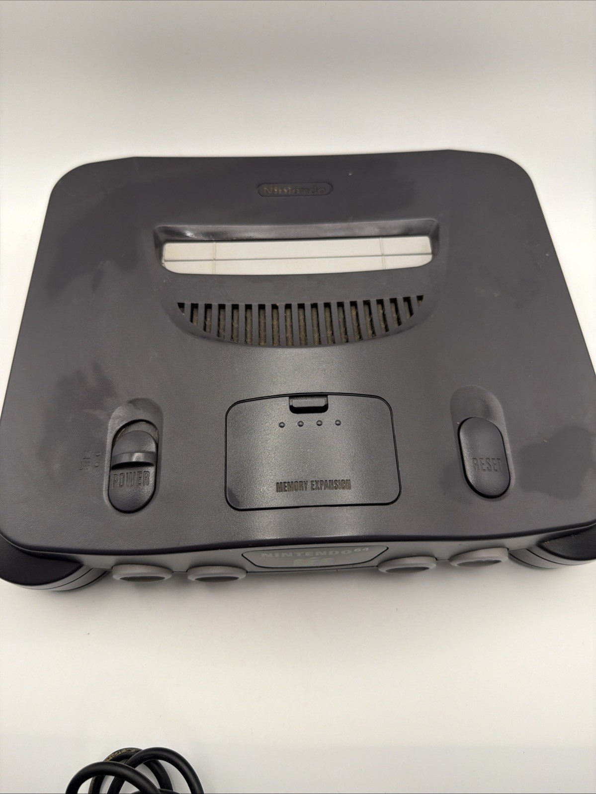 Nintendo 64 System N64 Console – Charcoal Gray W/ 2 Controllers Tested Working