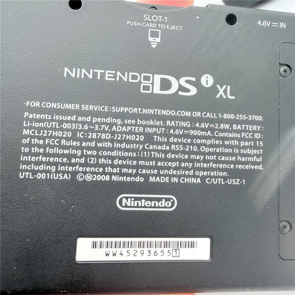Nintendo DSi XL Blue Handheld Tested Working +Case Charger Very Clean