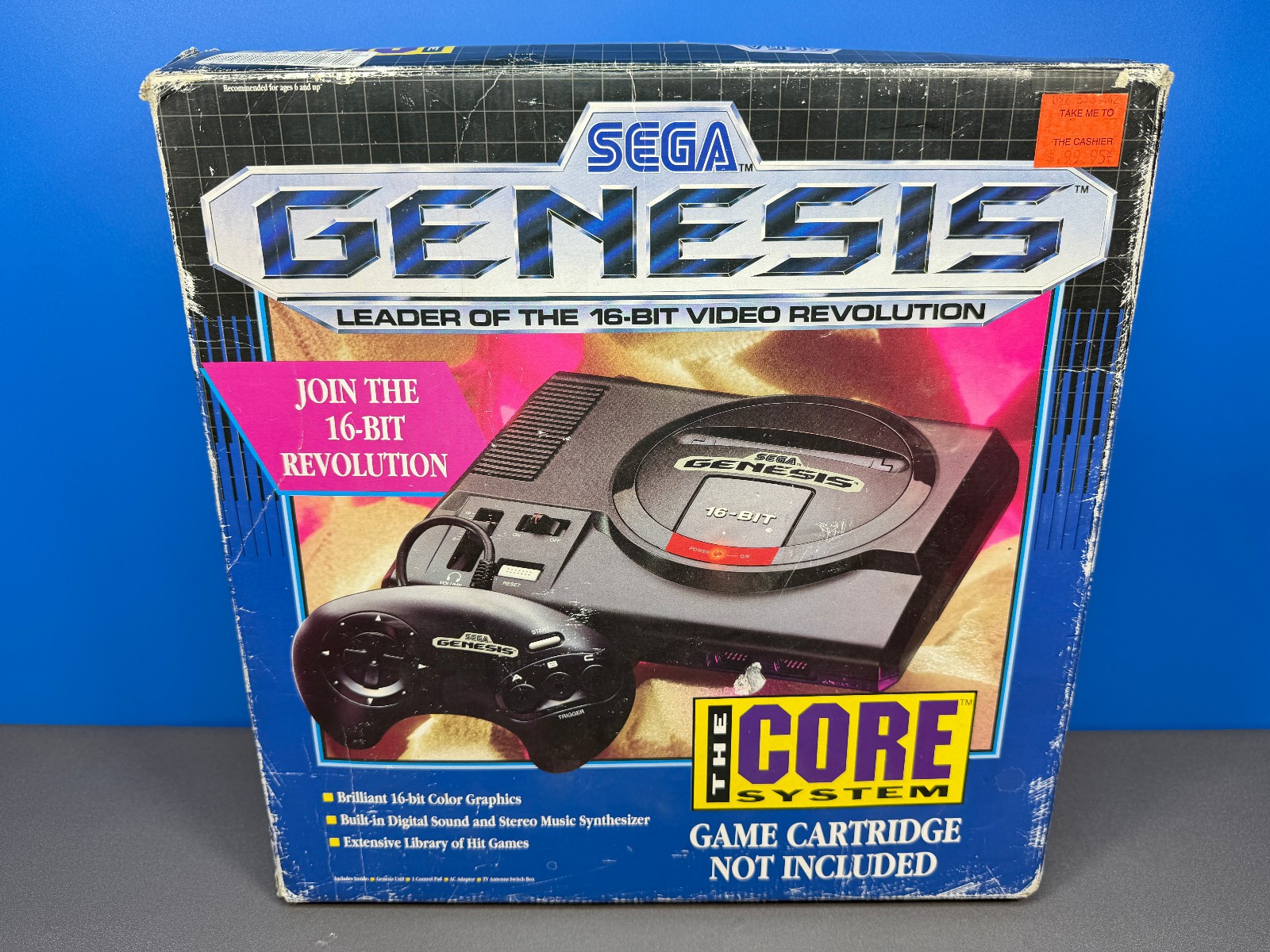 SEGA GENESIS MODEL 1 CORE SYSTEM CONSOLE MK-1611 COMPLETE IN BOX CIB TESTED