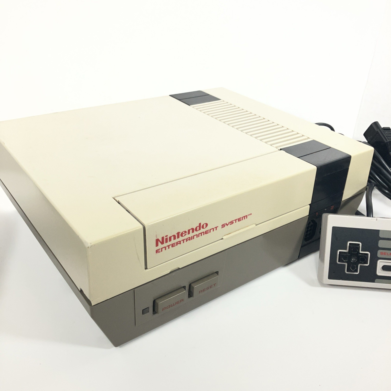 Nintendo NES Console NES-001 Controller OEM Power Brick AV Cables