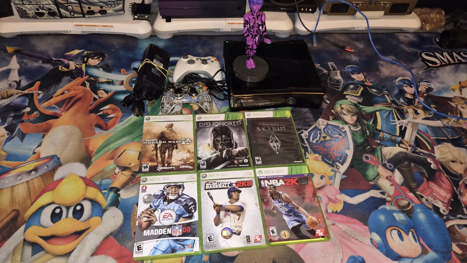 Microsoft Xbox 360 Slim 250GB Home Console – Black Bundle 6 GAMES! LOOK!