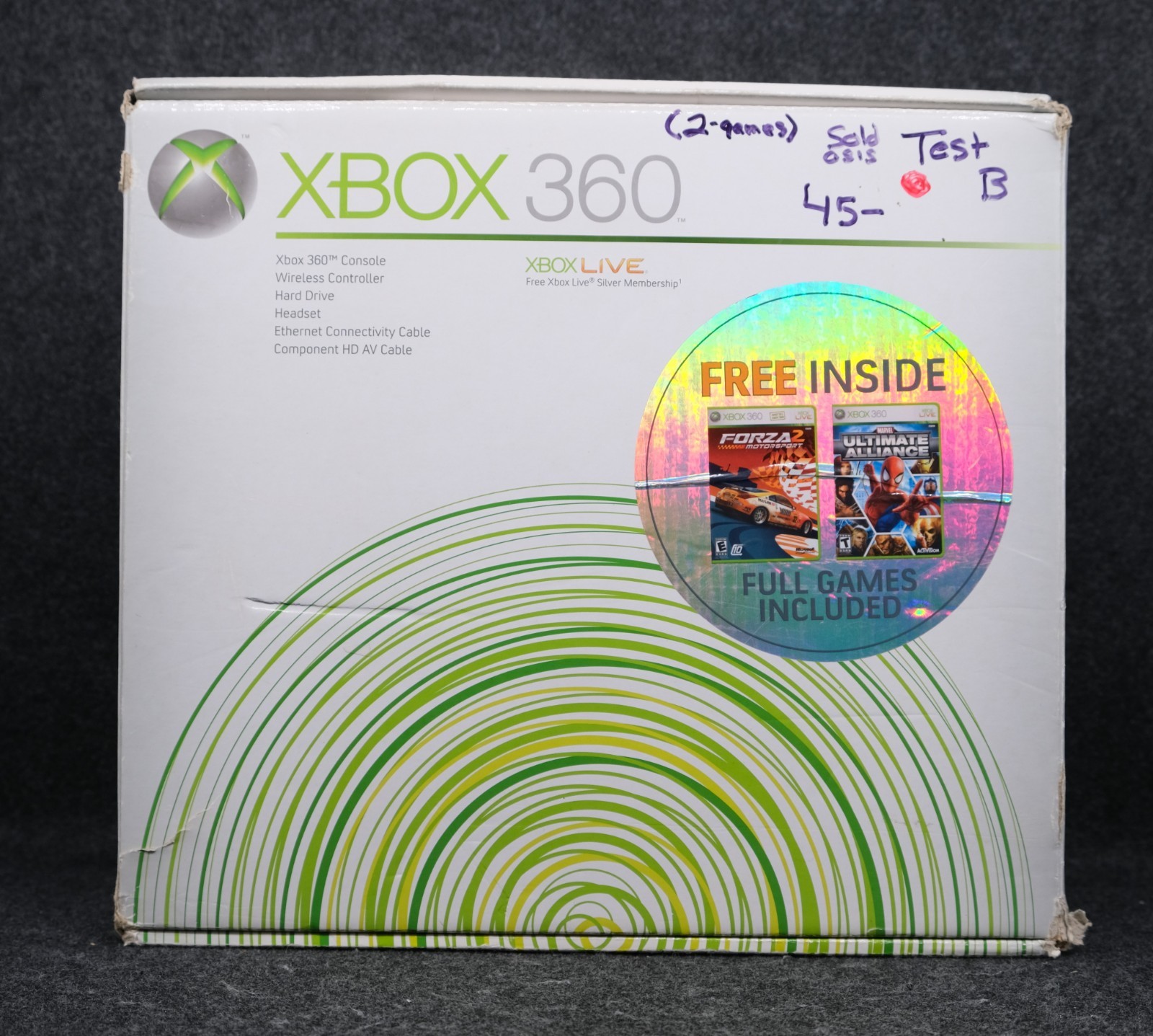 Microsoft XBOX 360 CIB *Missing Games* – Authentic Good Condition
