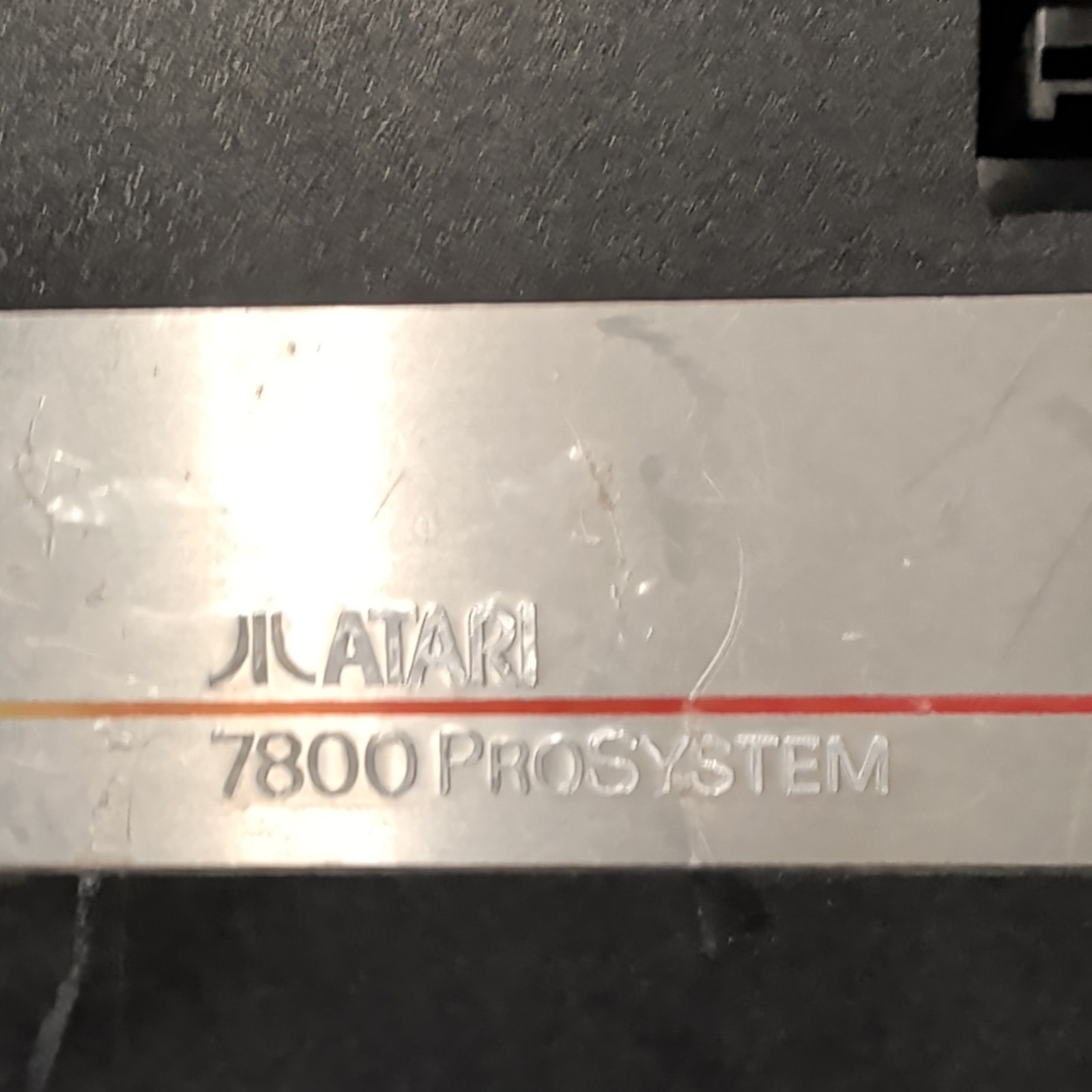 Atari 7800 ProSystem Home Video Game Console Black/Silver w/ Power Adapter