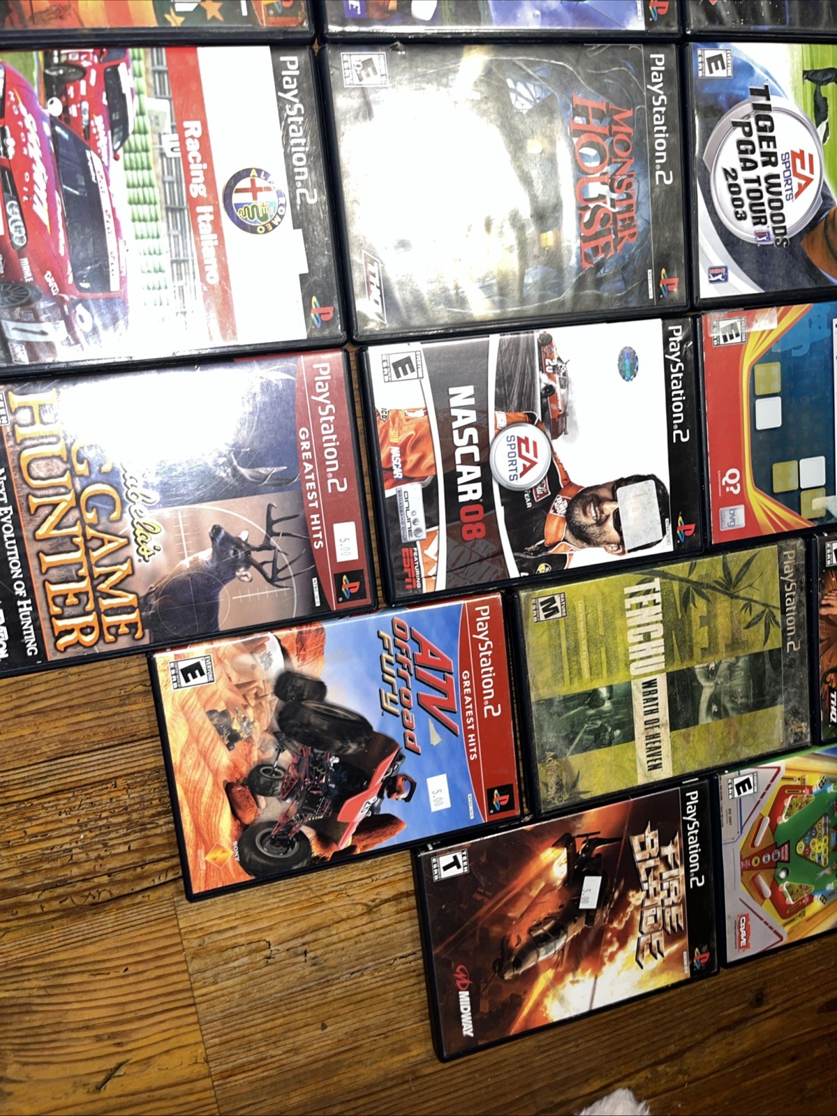 Sony PlayStation 2 PS2 Fat SCPH-35001 Console Bundle 22 Games Tested & Working