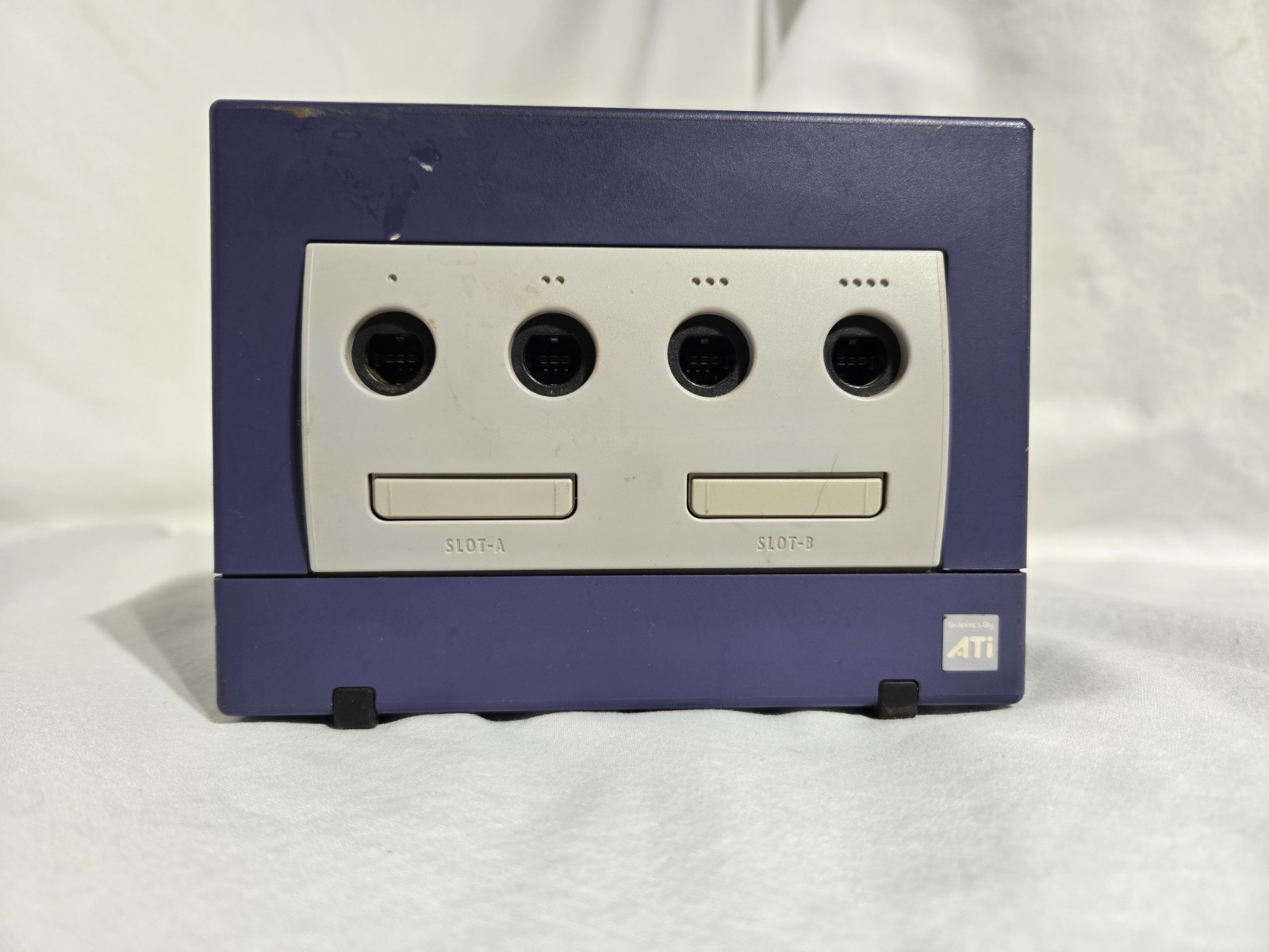 Nintendo GameCube Console Indigo Purple Bundle DOL-001 & Controller-Power Tested