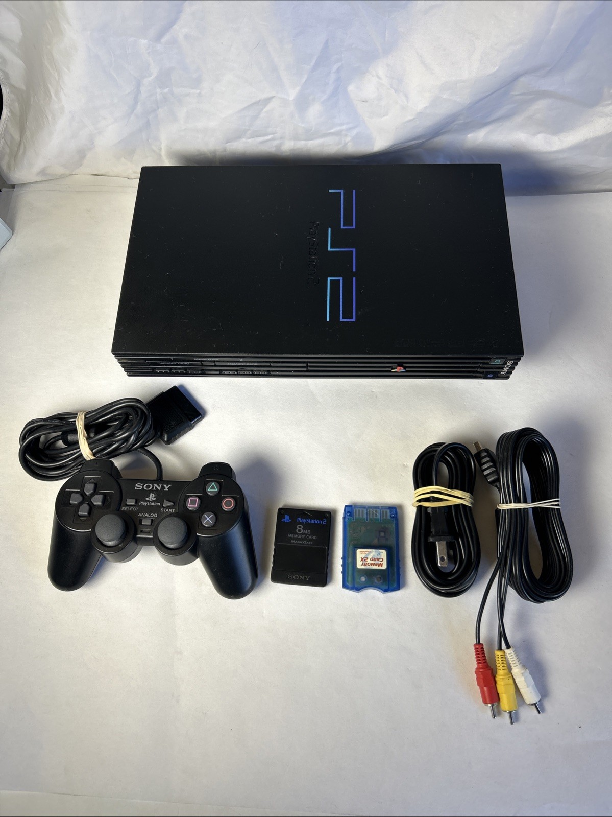Sony PlayStation 2 PS2 (SCPH-39001) Complete Console Bundle Genuine Controller