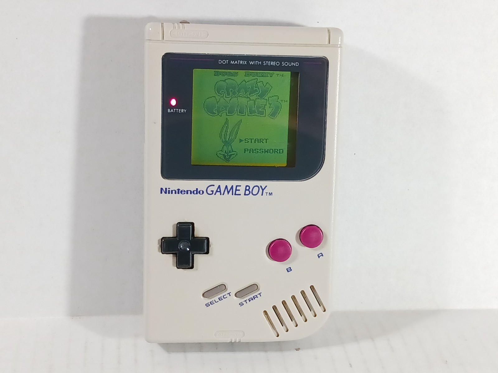 Nintendo DMG-01 Gameboy Original Tested Working Corrosion New Cover Crazy Castle