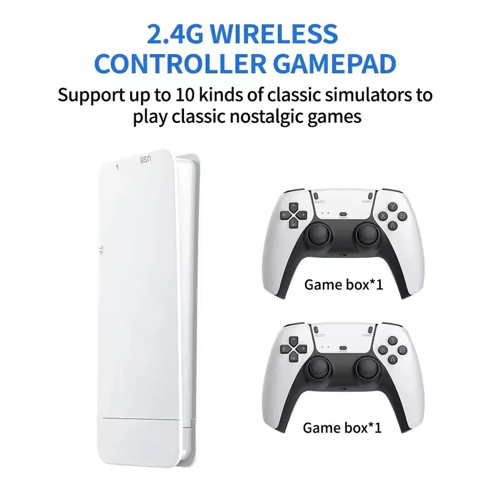 M15 Game Stick 4K TV Console 64GB 20000 Games Wireless Controller