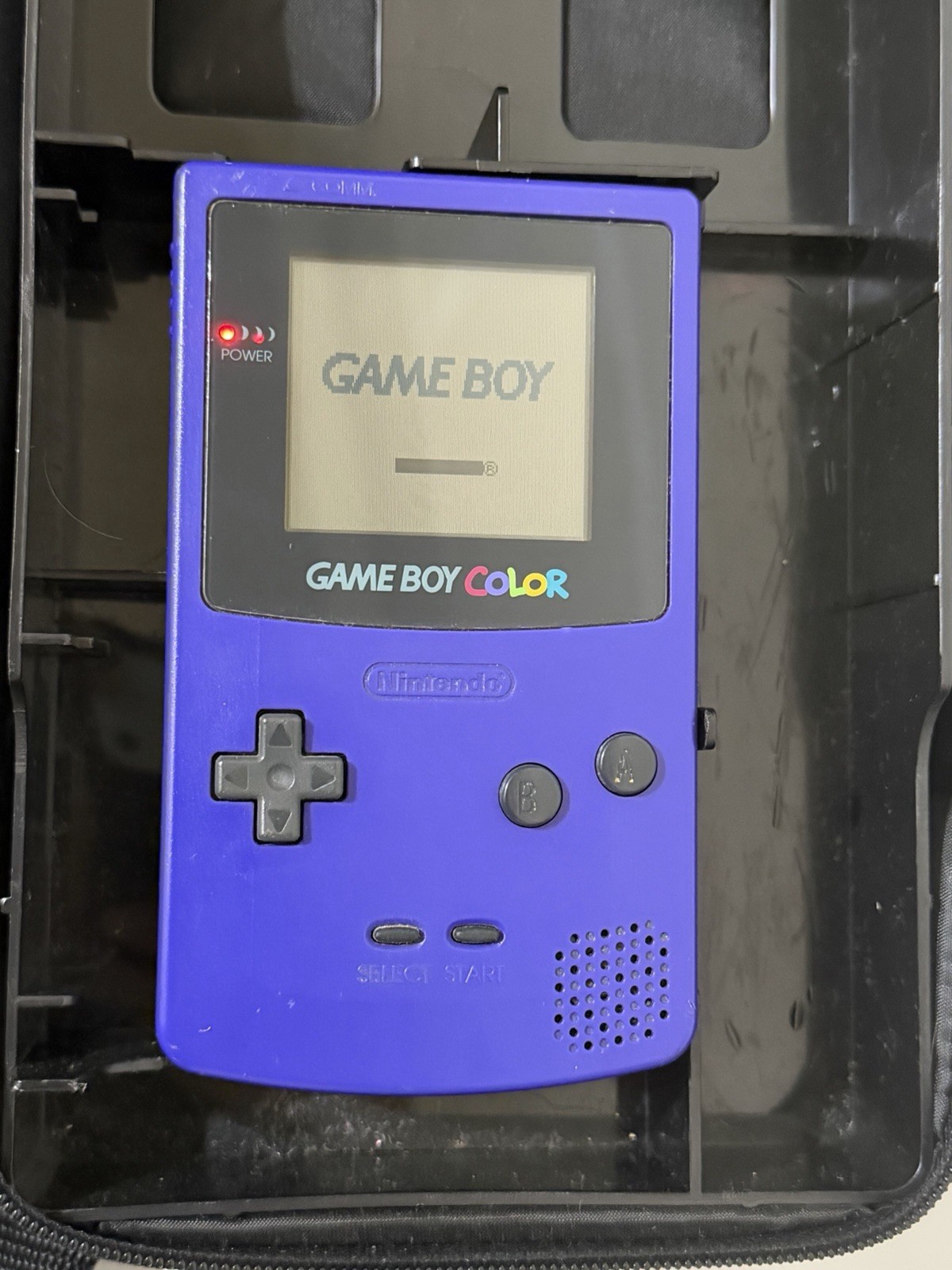 Vintage 1998 Nintendo Game Boy Color Pokémon Grape Console With Case