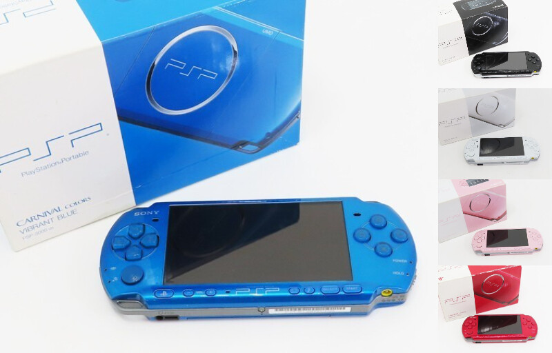 Sony PSP-3000 Red Pink Blue White Silver Black Select Color w/ Box [Excellent]
