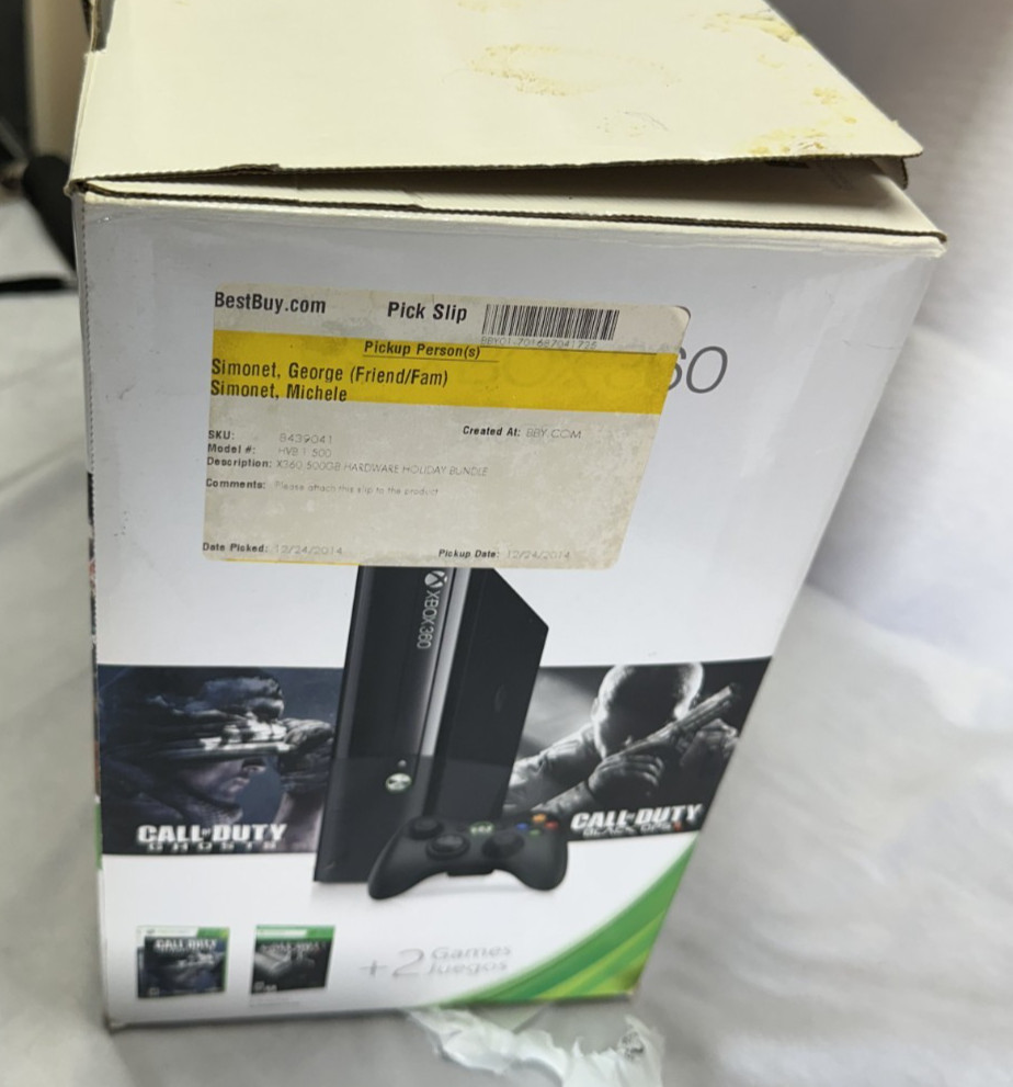 Microsoft Xbox 360 E 500GB Console & Box – USED/WORKS