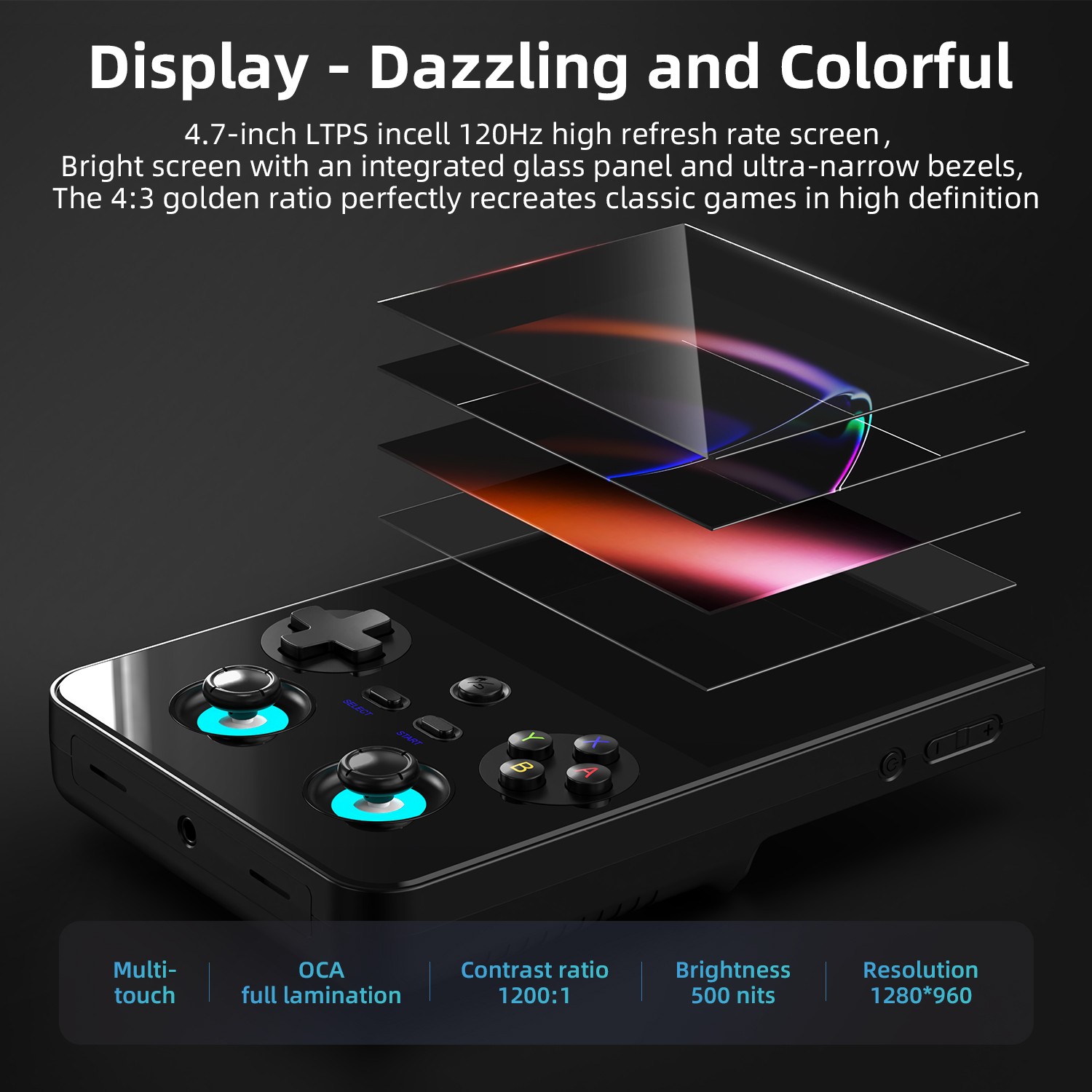 RG477V Handheld Game Console 4.7-inch D8300 RG 477V Android14 5500mAh