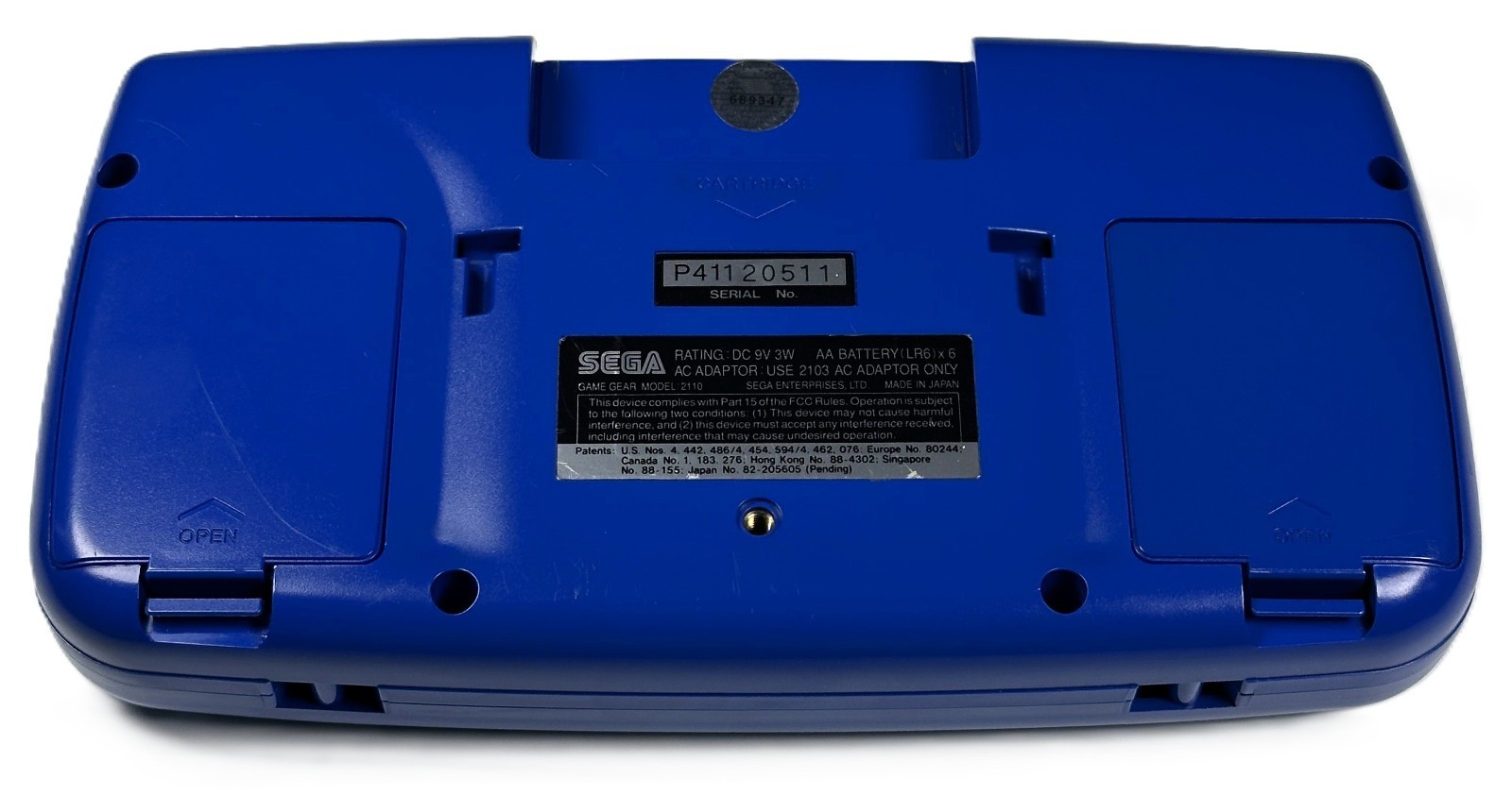 ❤️ SEGA Game Gear BLUE Console RECAPPED w CERAMIC SMD Caps, Glass Lens, Game